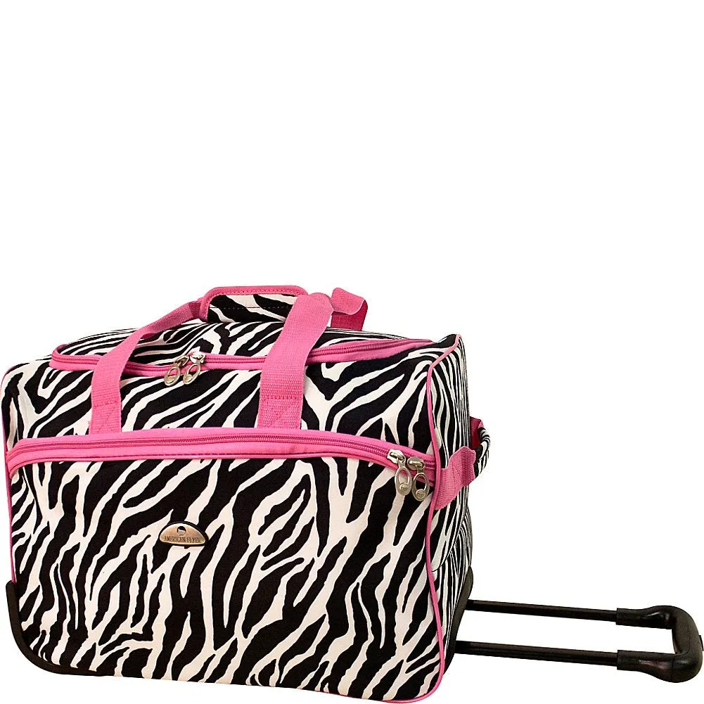 American Flyer AnimalPrint 5 Piece Set 4-Wheel Luggage Sets