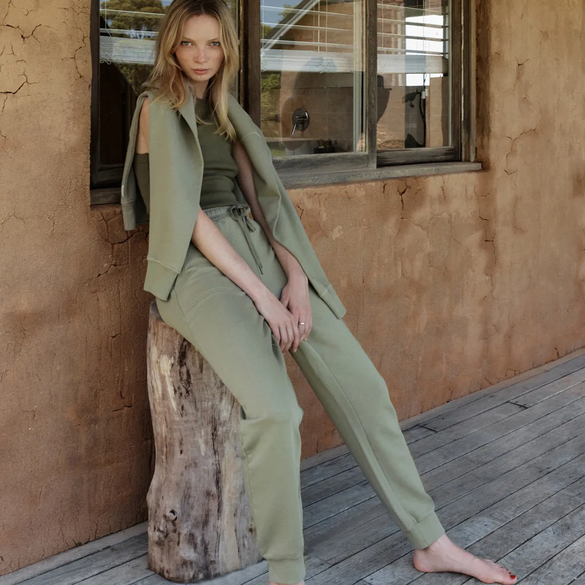 As You Wake - Women's Track Pant / Washed Sage