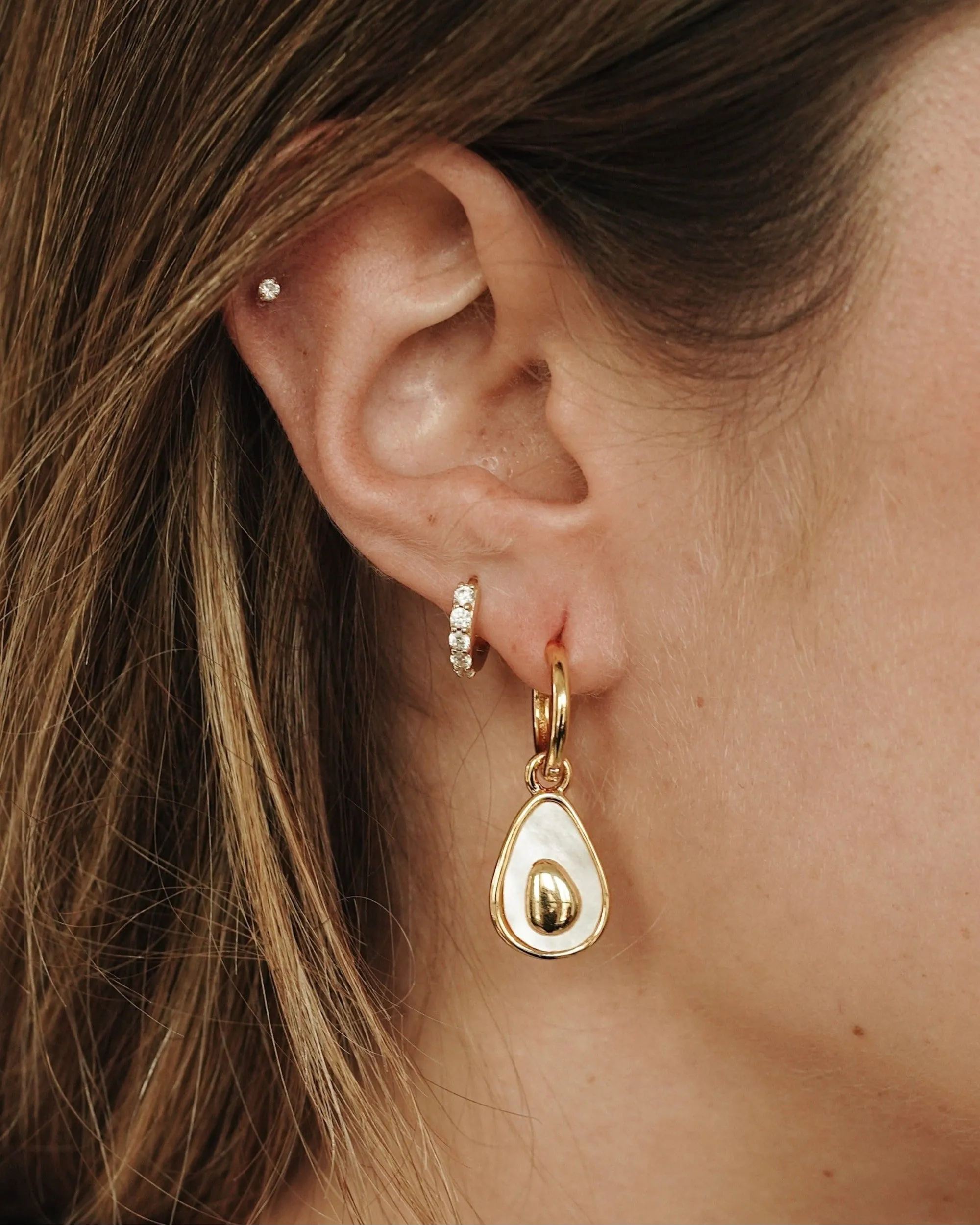 Avocado Dangle Earrings