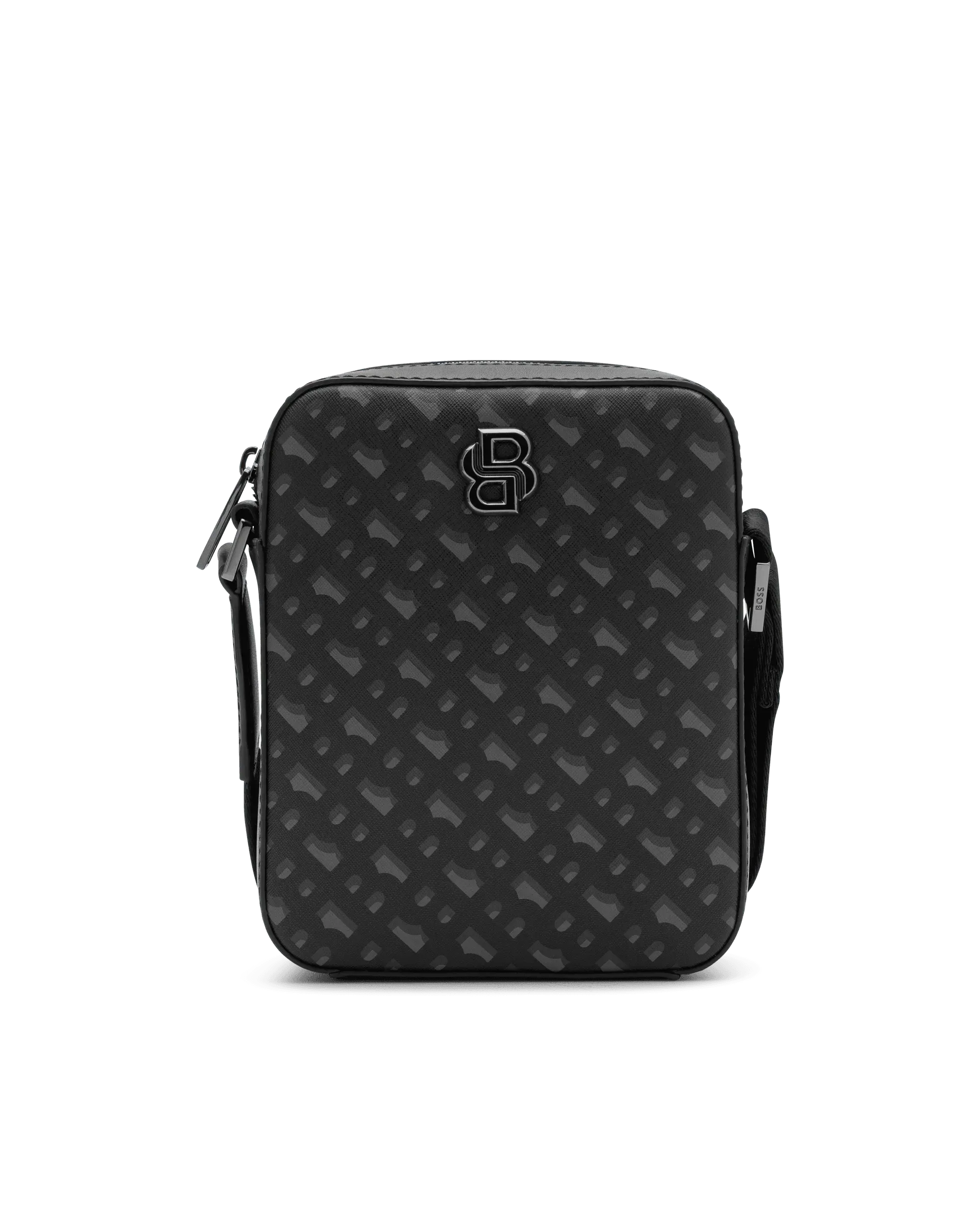 B-Icon Monogram Reporter Bag