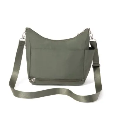 Baggallini Modern Everywhere Hobo Crossbody w/ Trolley Sleeve & RFID Wristlet Wallet
