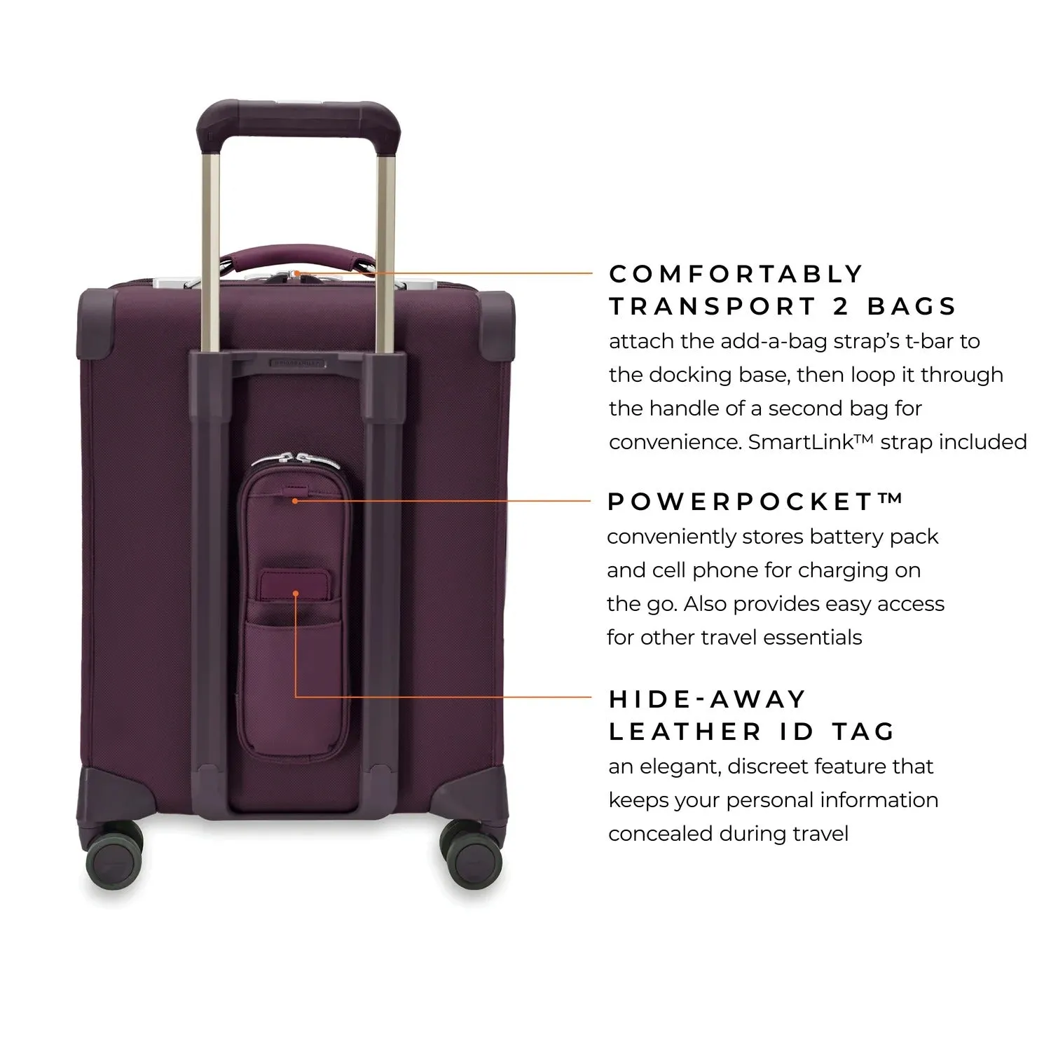 BASELINE Limited Edition Global Carry-On Spinner - Plum