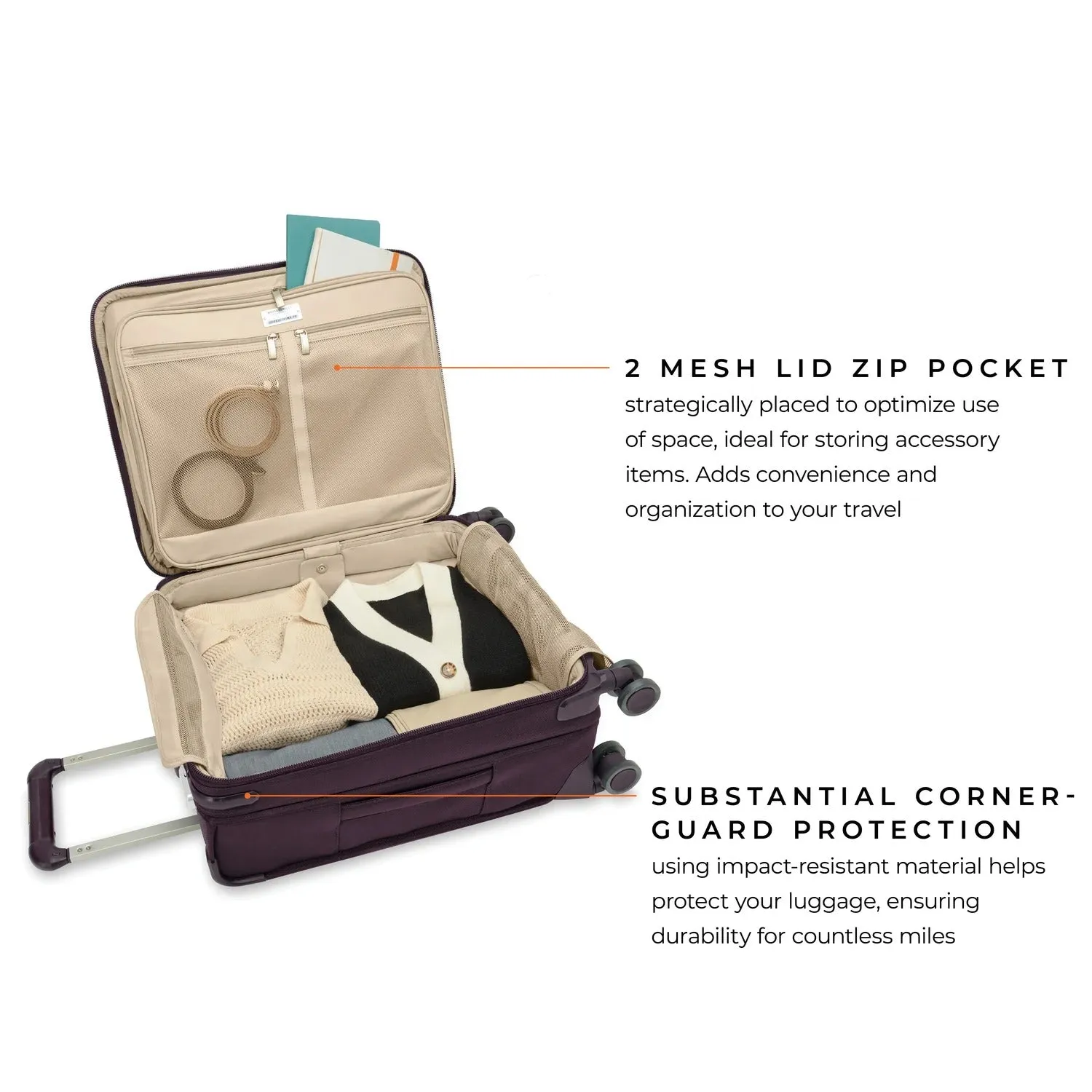 BASELINE Limited Edition Global Carry-On Spinner - Plum