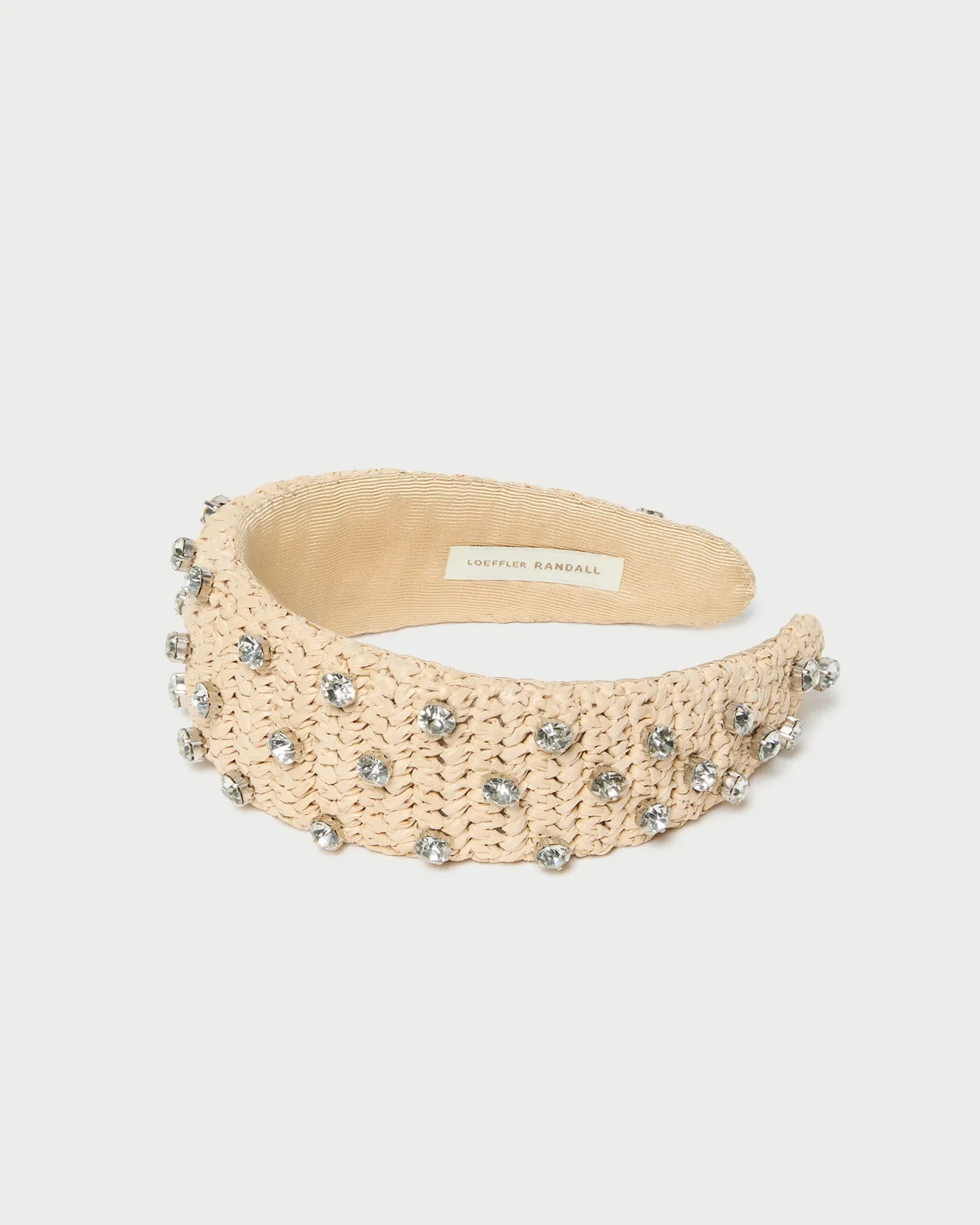 Bellamy Natural/Crystal Puffy Headband