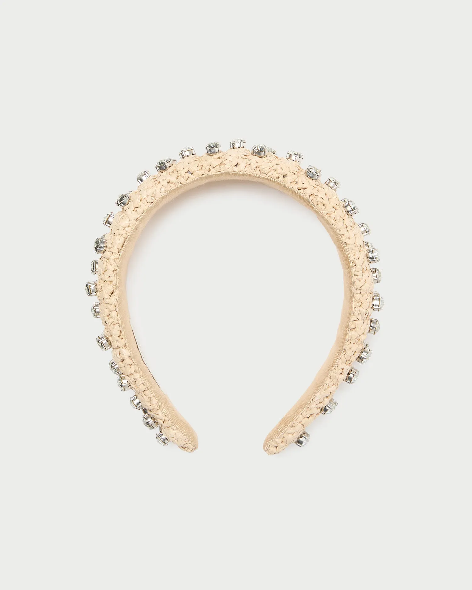 Bellamy Natural/Crystal Puffy Headband