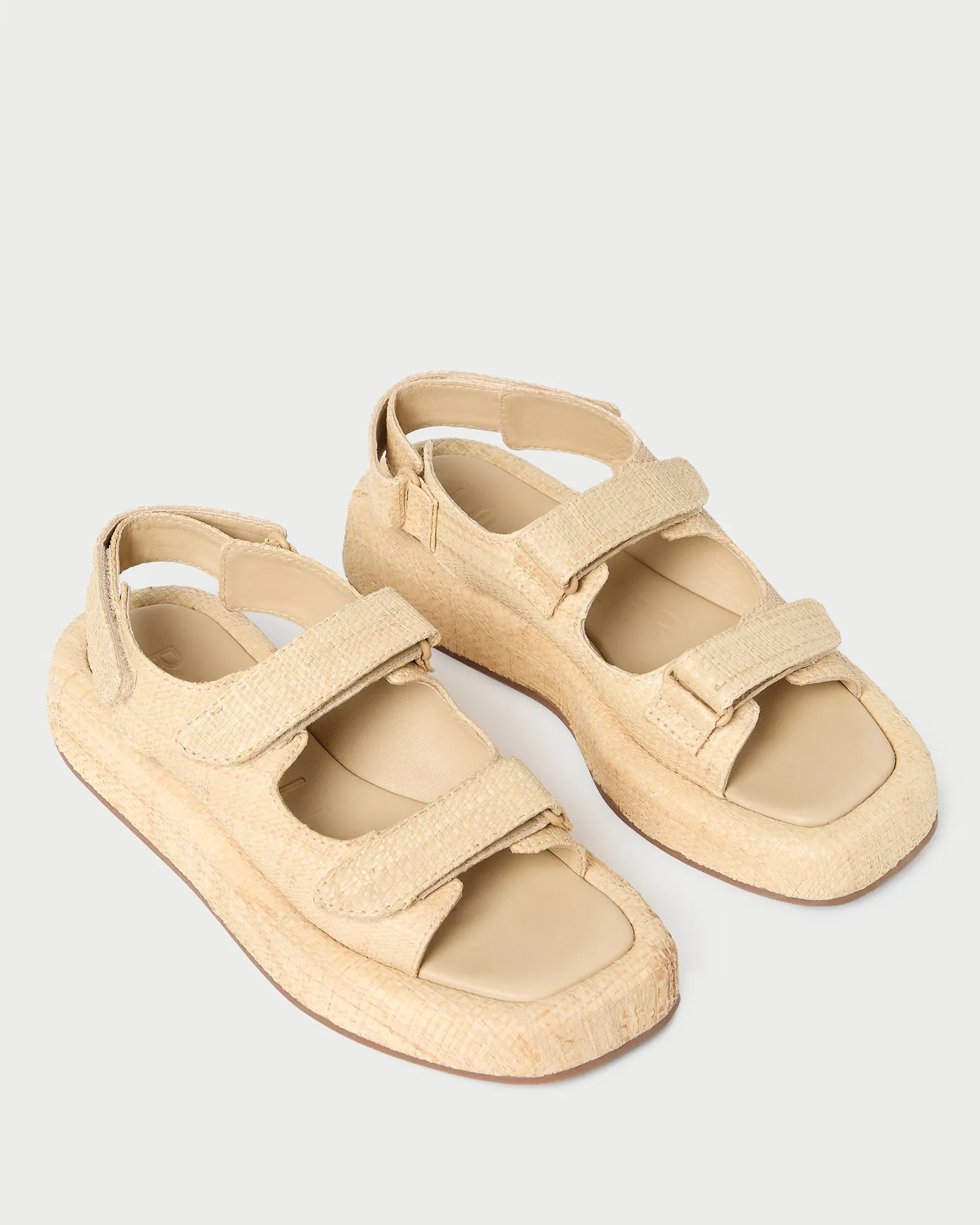 Blaise Natural Raffia Platform Sandal