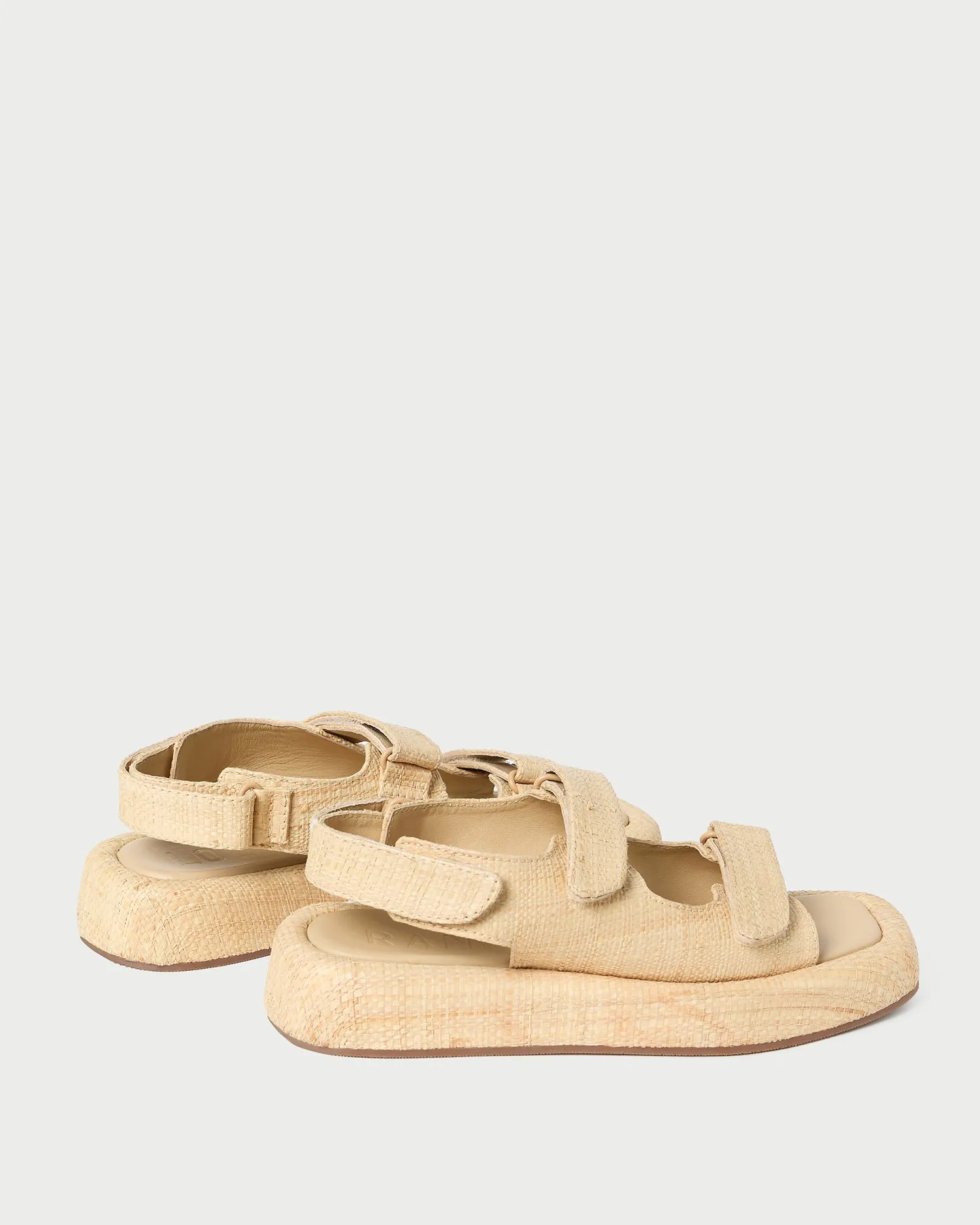 Blaise Natural Raffia Platform Sandal
