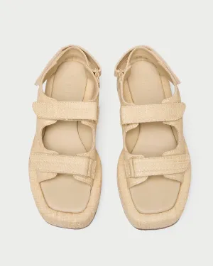 Blaise Natural Raffia Platform Sandal