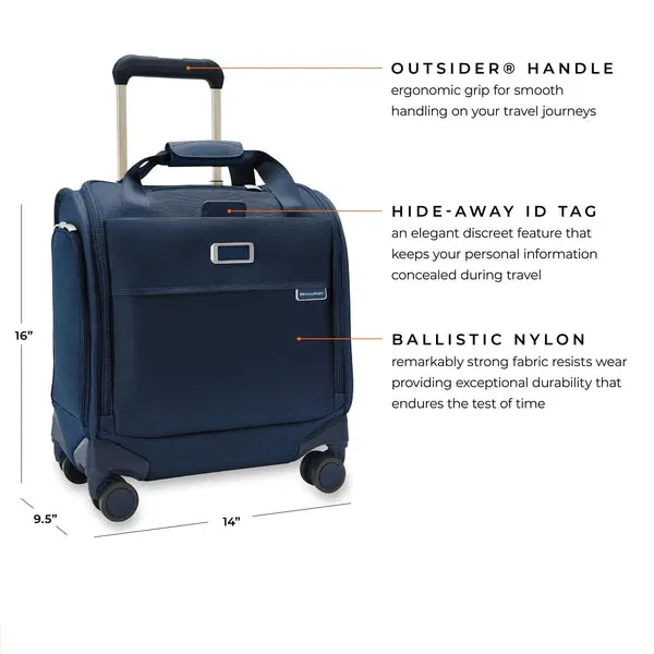 Brigg's & Riley Baseline Softside Cabin Spinner (Free Monogram)-  BLU116SP