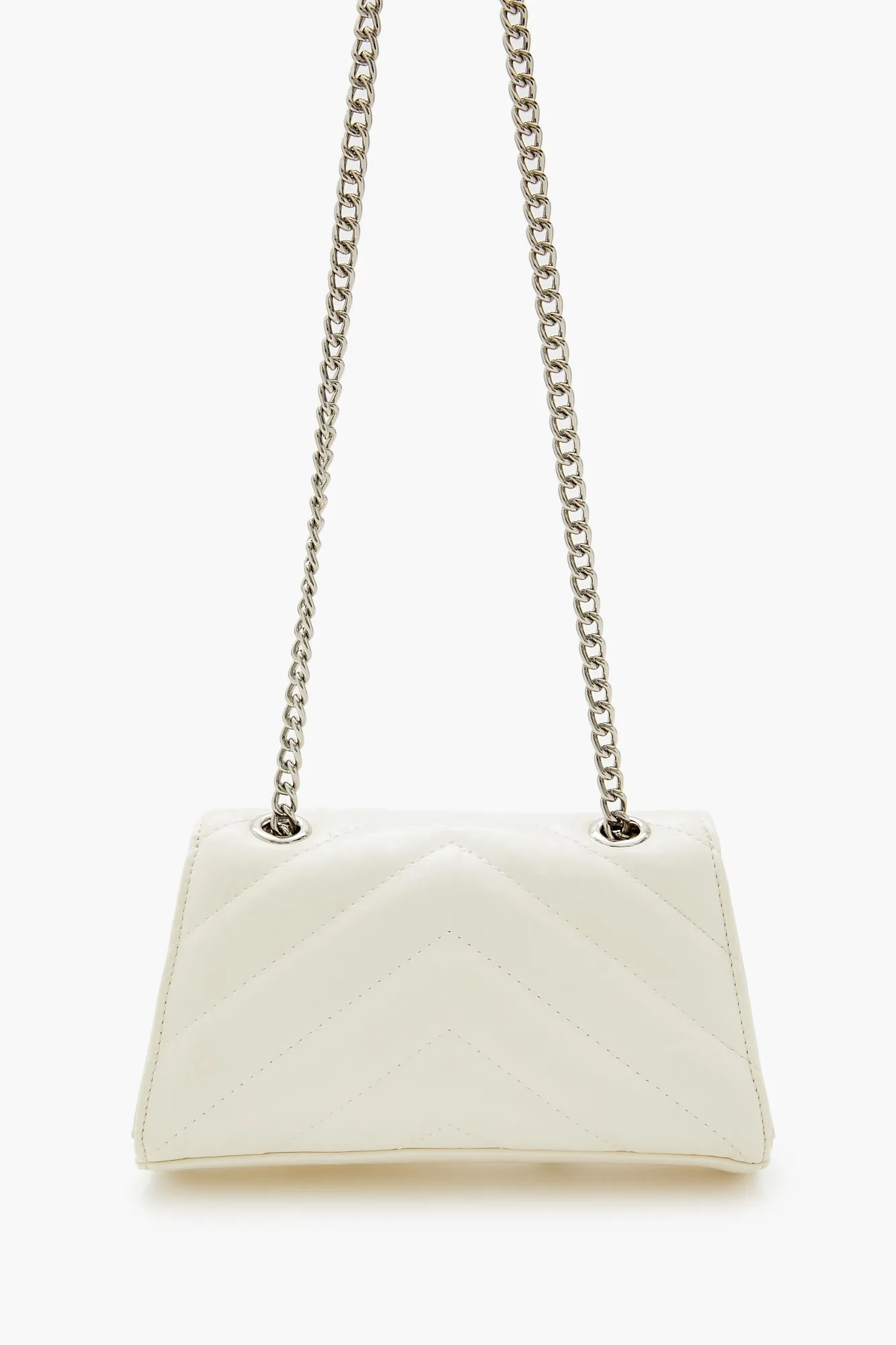 Chevron-Quilted Crossbody Bag