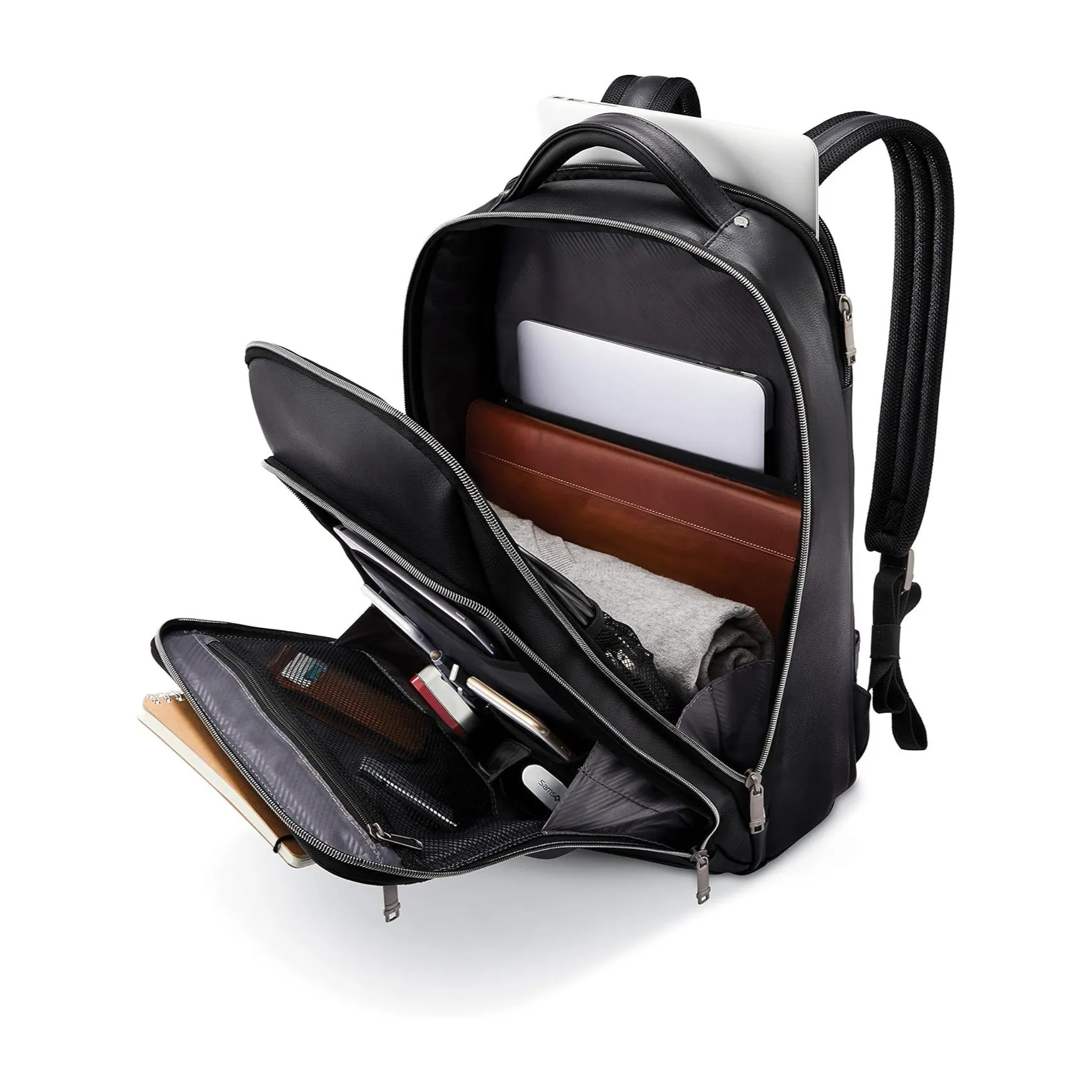 Classic Leather Backpack 15.6"