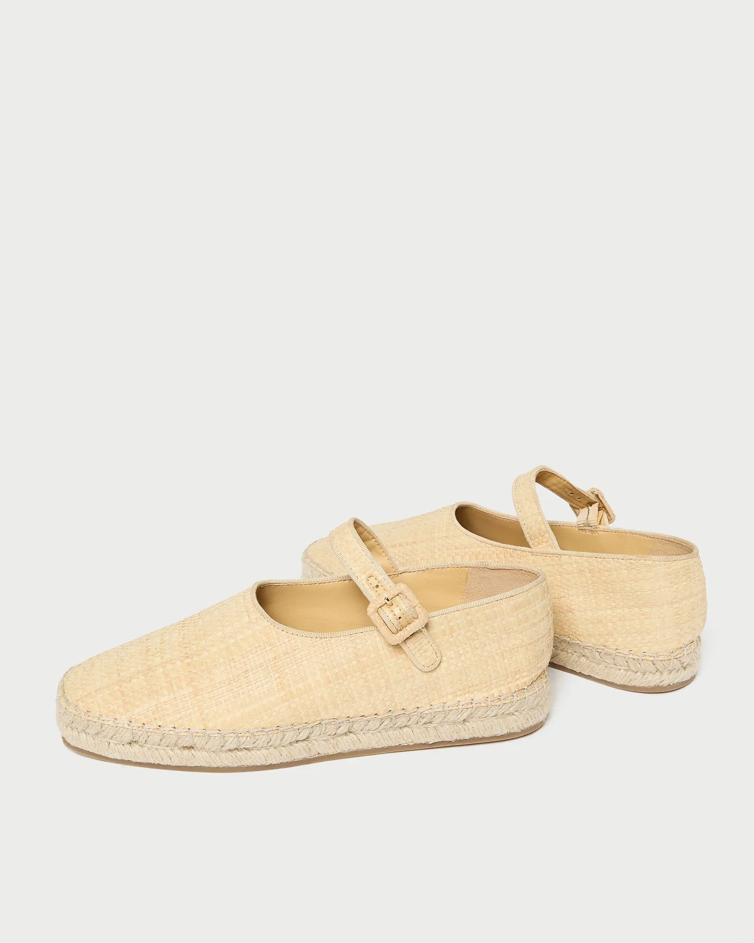 Clover Natural Raffia Espadrille