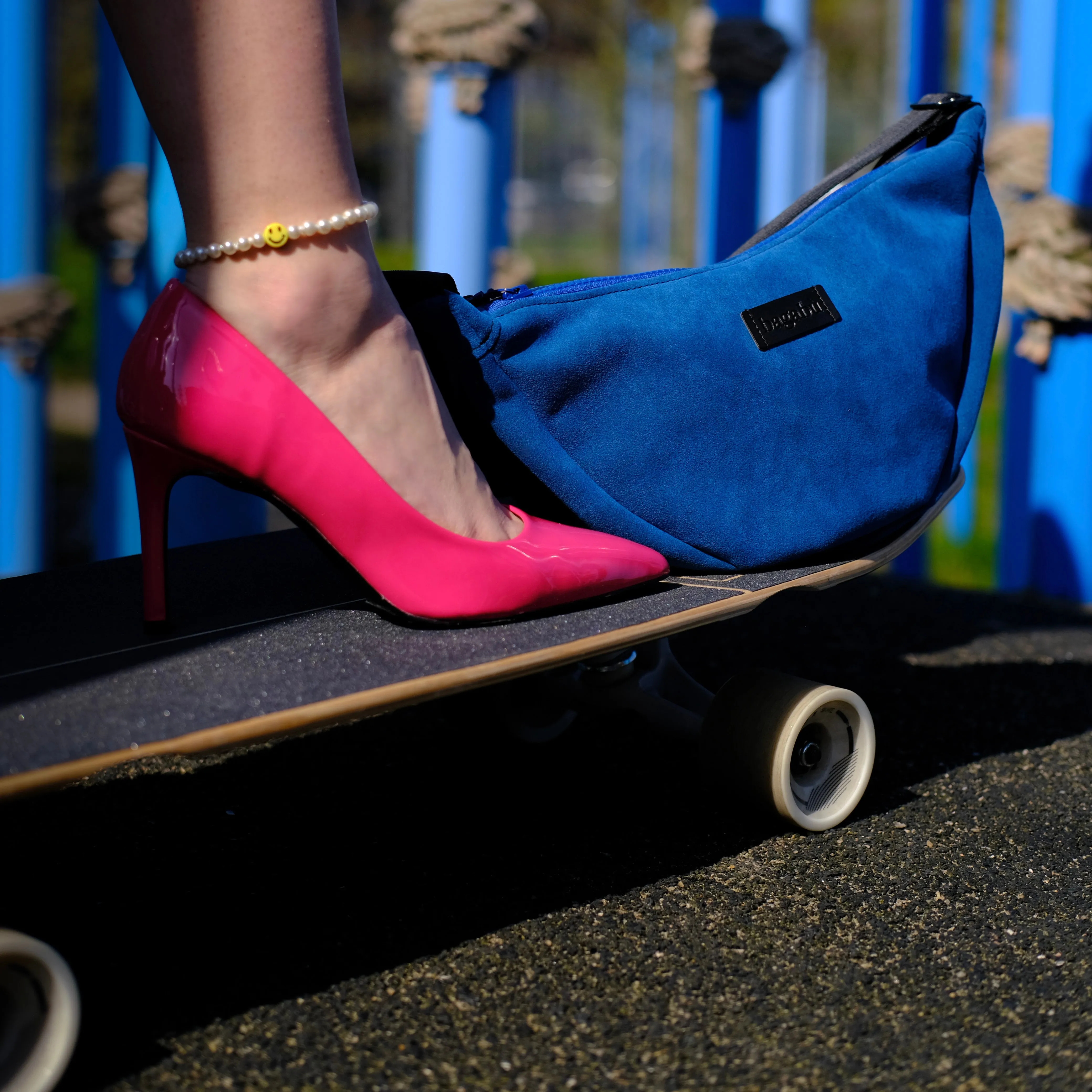 Deep Blue Banana Bag