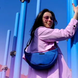 Deep Blue Banana Bag