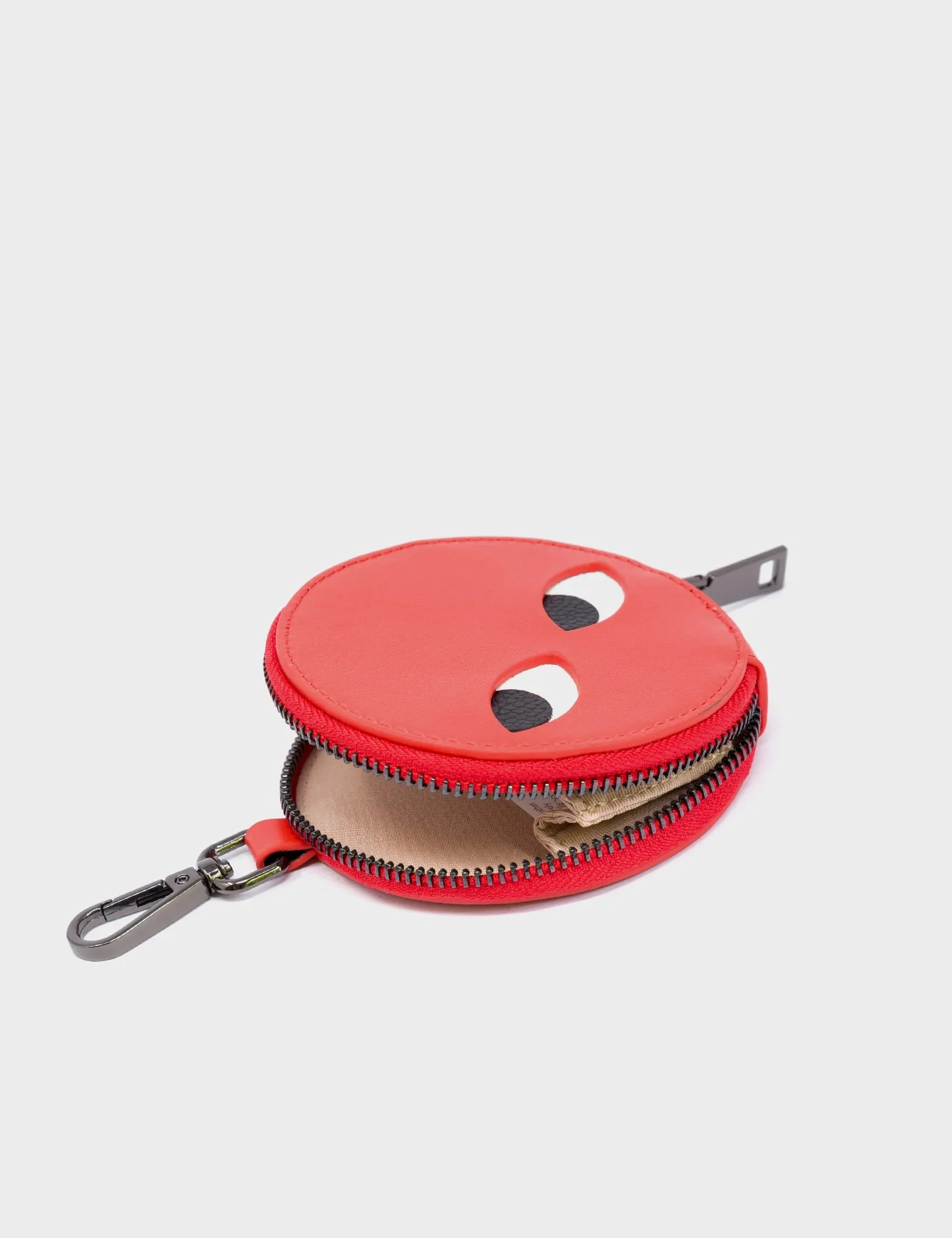 Dottie - Red Leather Pouch Charm