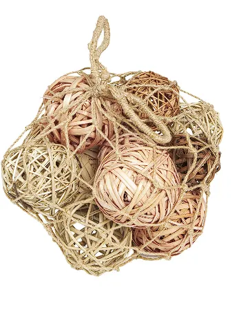 DRIED PLANT HANDMADE NATURAL FOLIAGE WITH FISHNET BAG