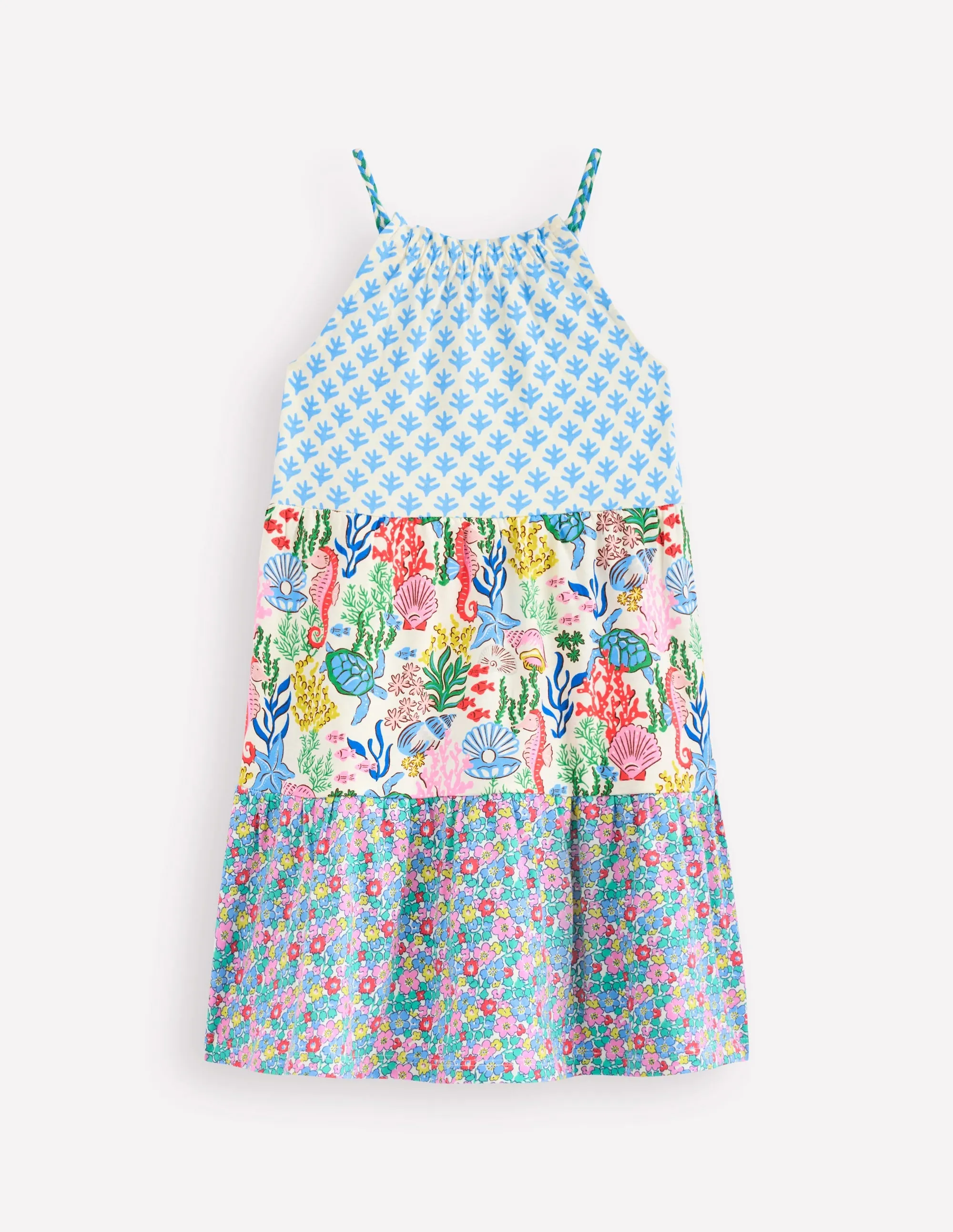 Enola Hotchpotch Jersey Dress-Multi Flowerbed