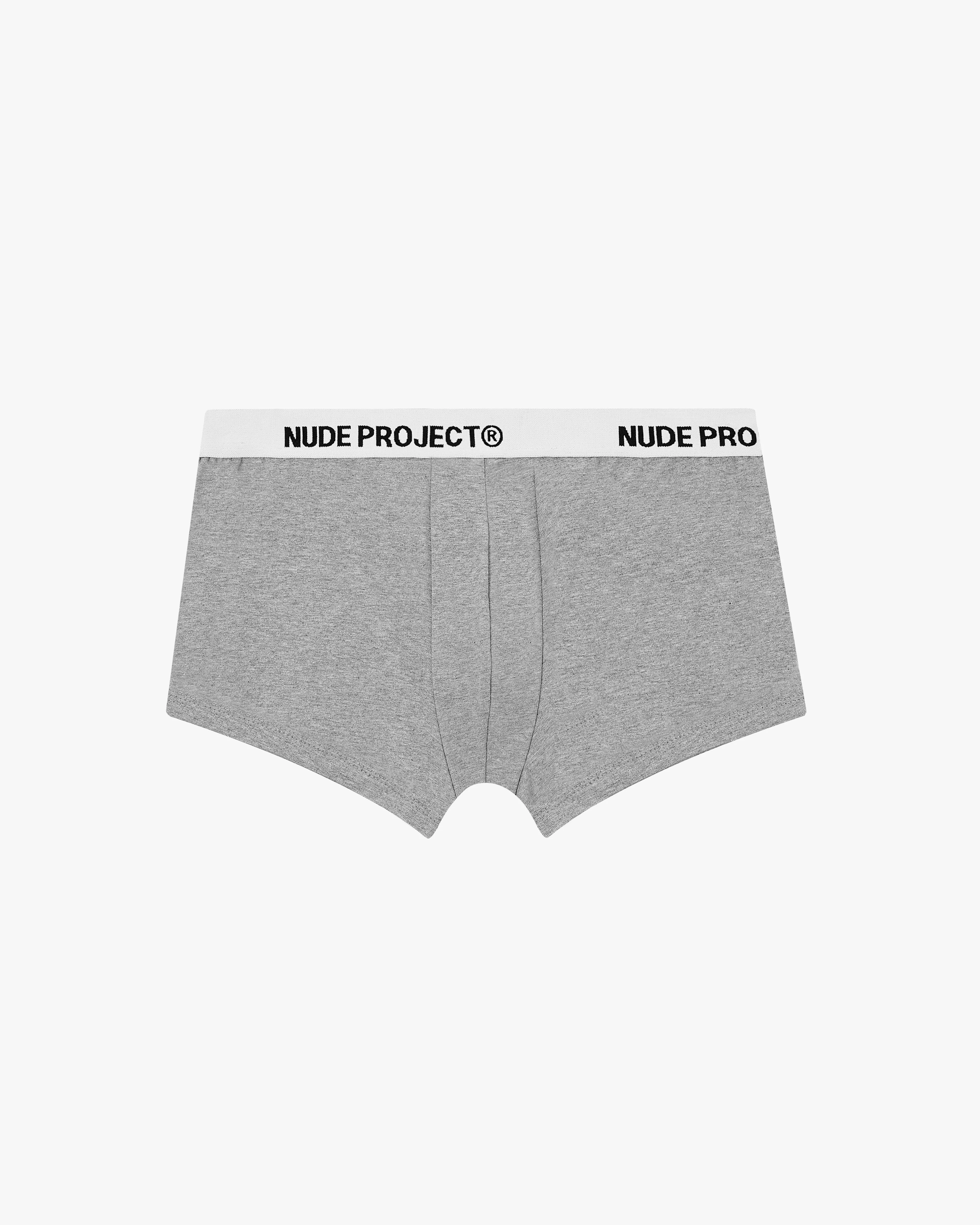Essential Boxer Grey 2Xpack