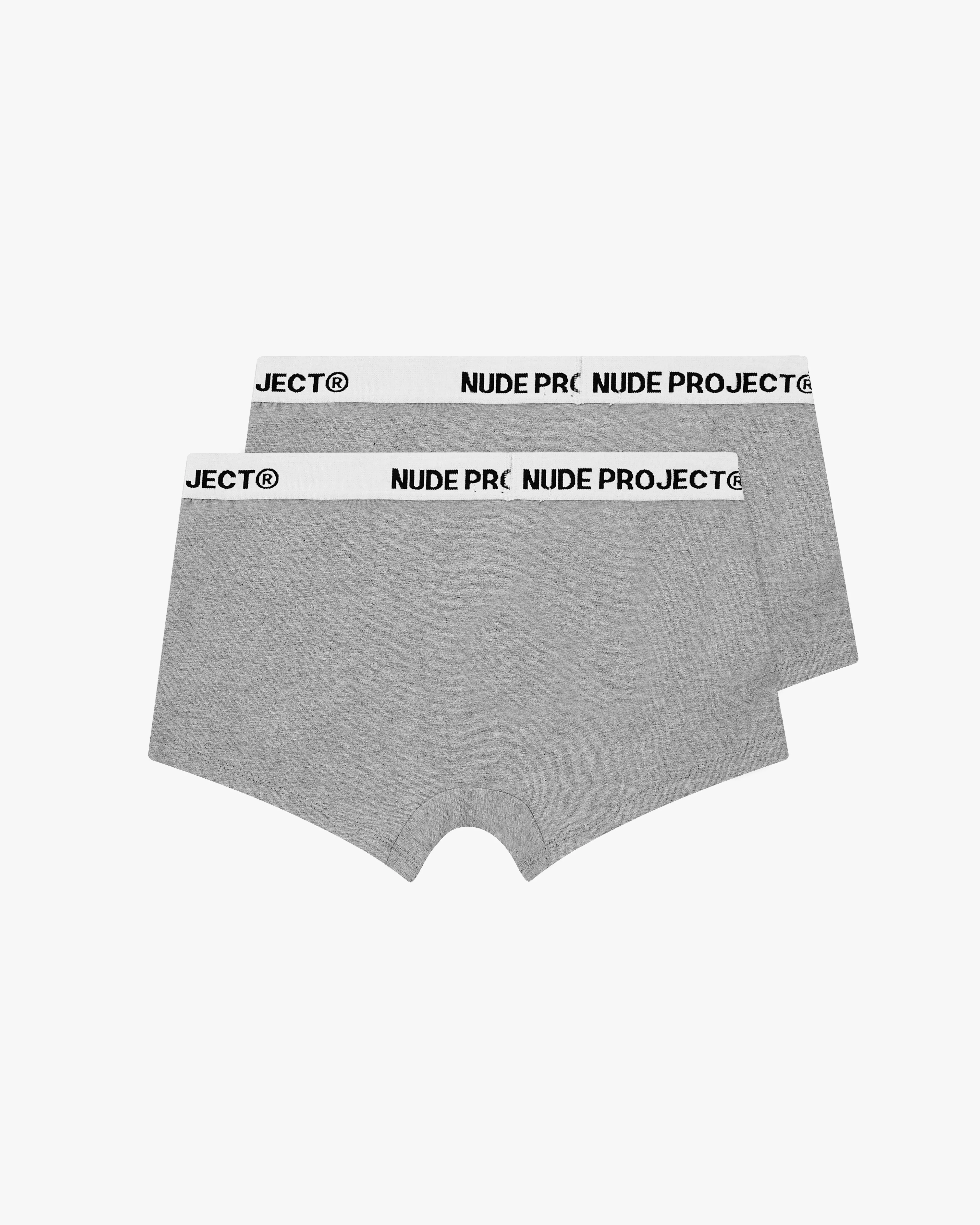 Essential Boxer Grey 2Xpack