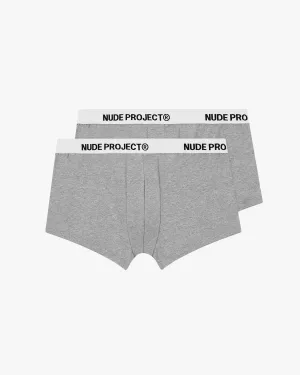 Essential Boxer Grey 2Xpack