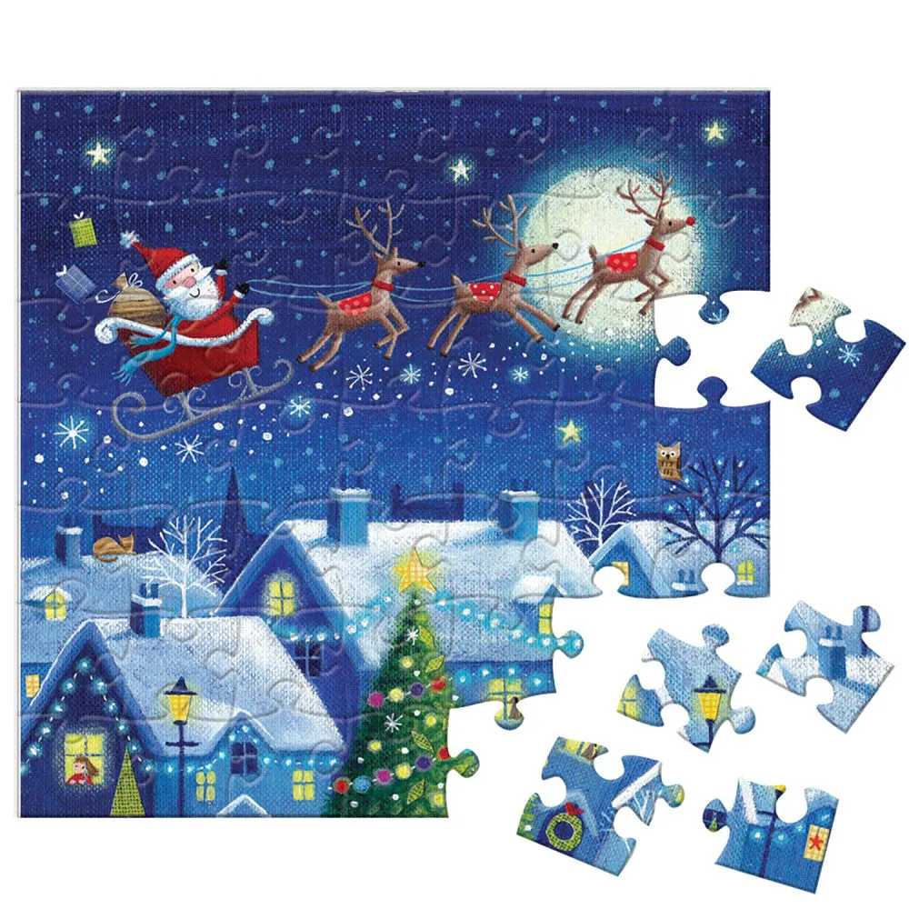 Eurographics Christmas Town 24-Pack Puzzle Advent Calendar - 1200 pc