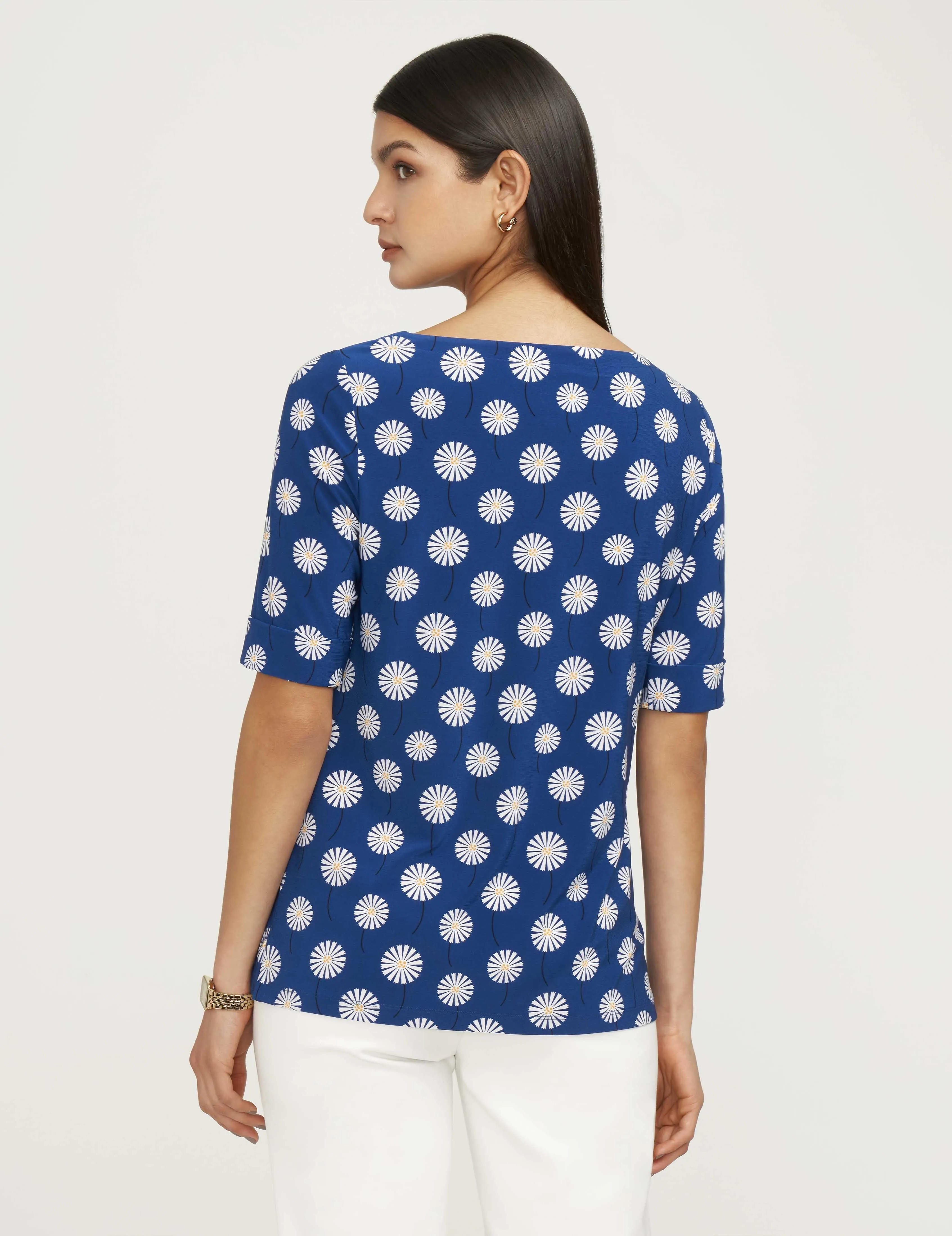Flapper Daisy Boatneck Tee- Sale