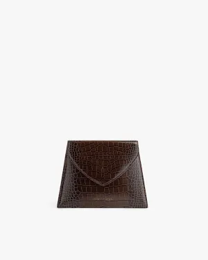 GABRIELLE POUCH - BROWN EMBOSSED