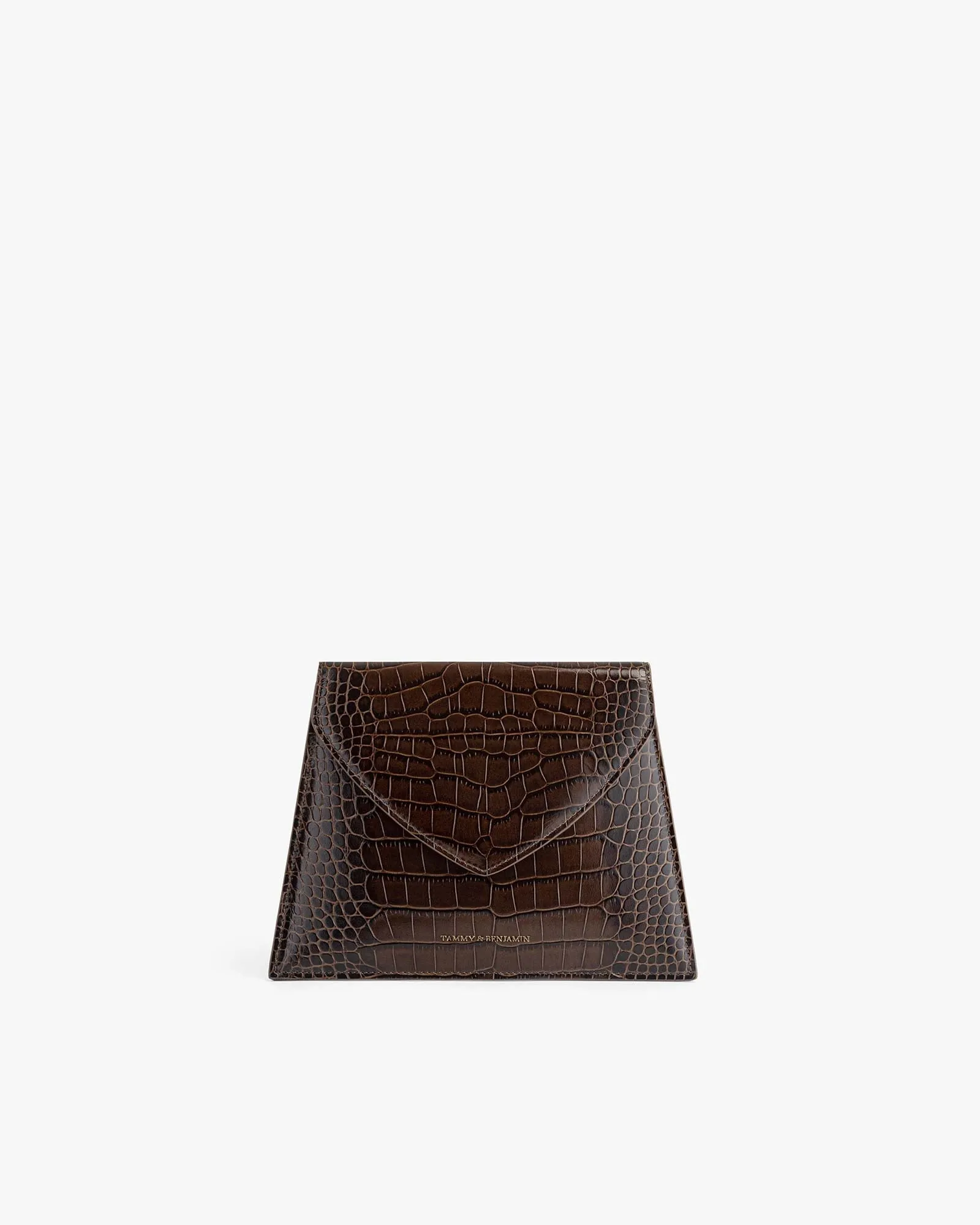 GABRIELLE POUCH - BROWN EMBOSSED