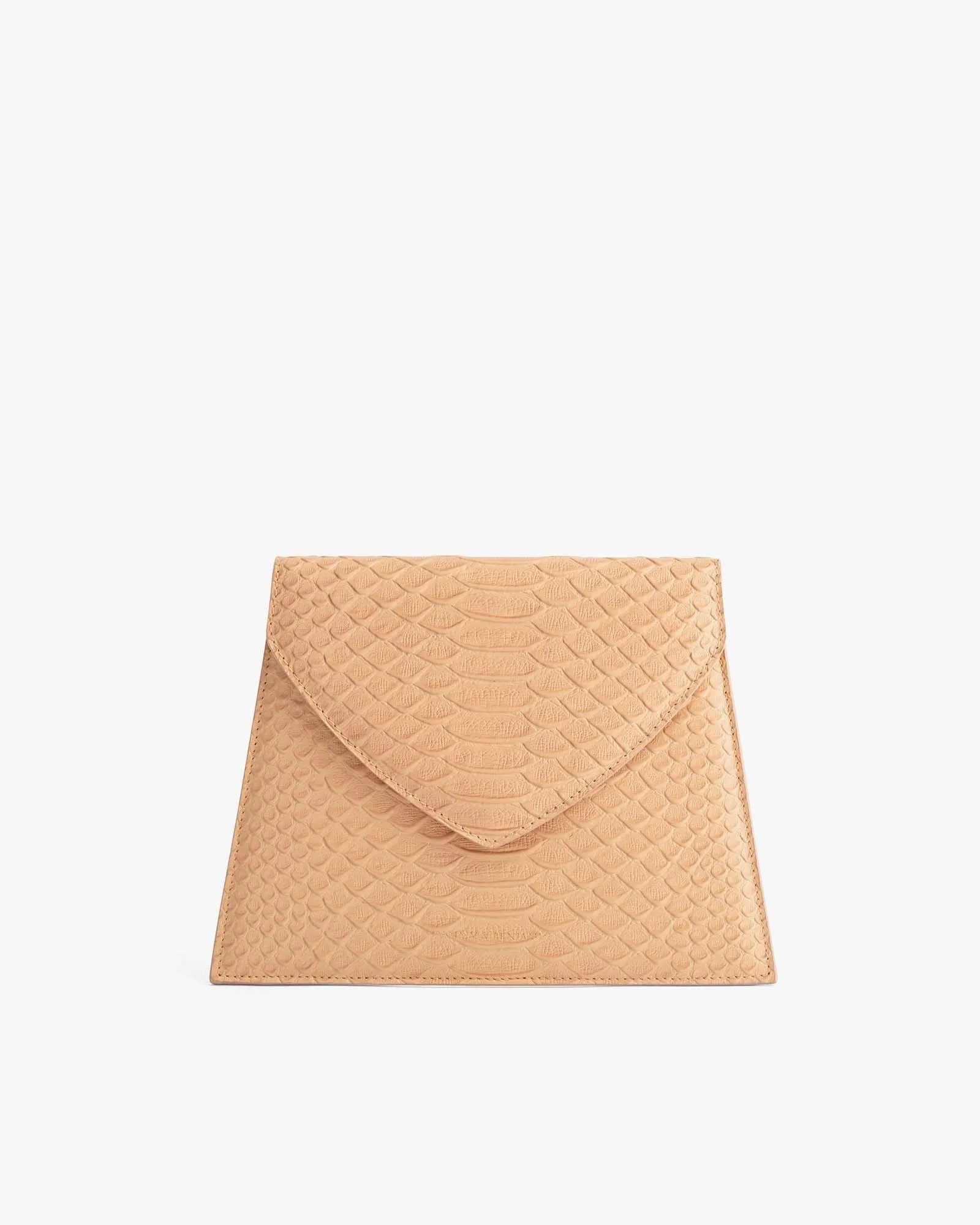 GABRIELLE POUCH - EMBOSSED SALMON