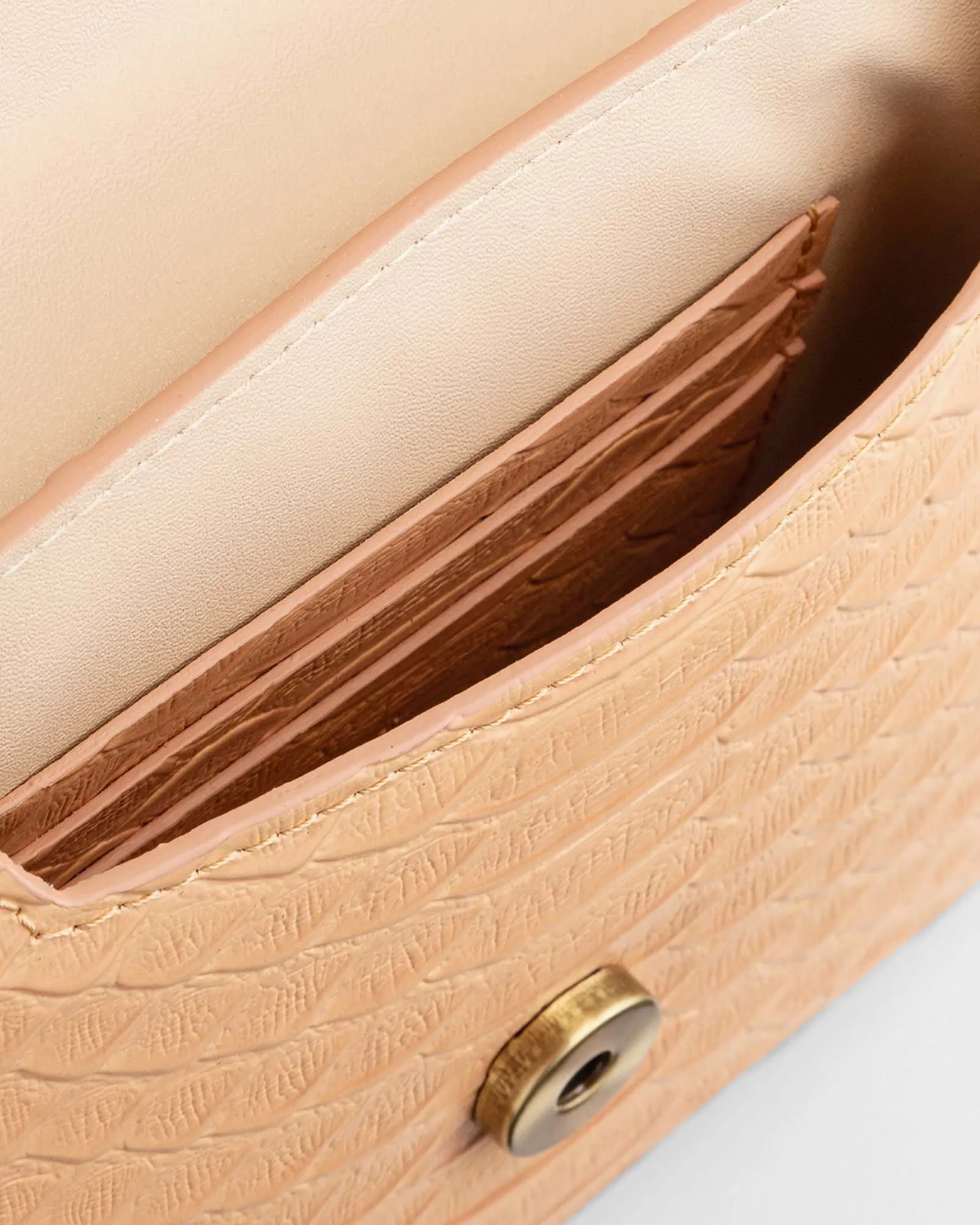 GABRIELLE POUCH - EMBOSSED SALMON