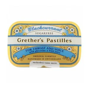 GRETHER'S Pastilles Blackcurrant Sugarfree  (110g)