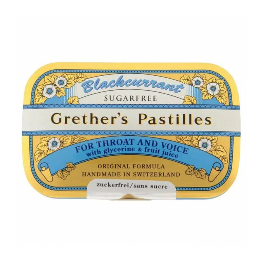 GRETHER'S Pastilles - Blackcurrant Sugarfree  (440g)