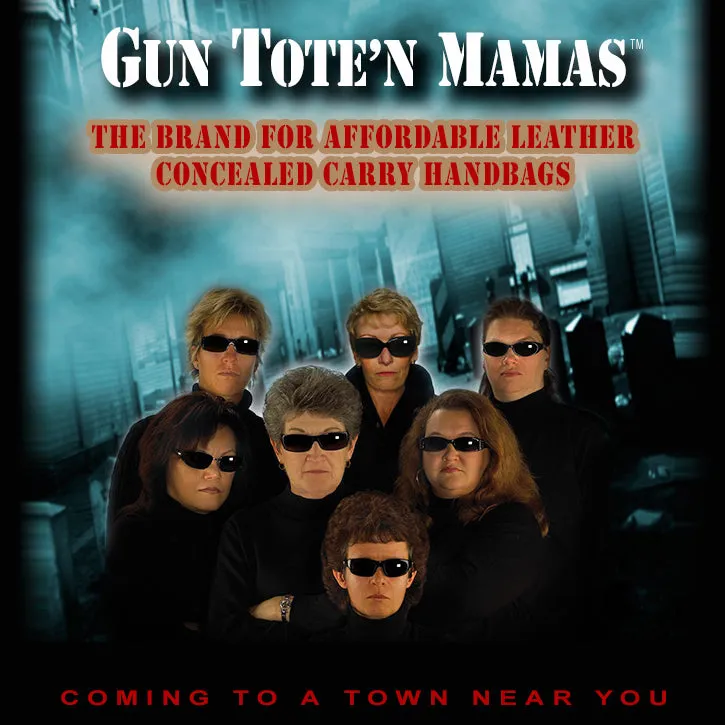 GTM Leather Concealed Carry Traditional Open Top Tote
