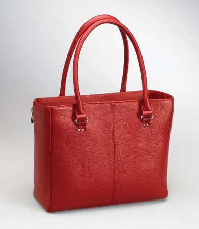 GTM Leather Concealed Carry Traditional Open Top Tote