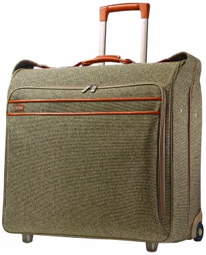 Hartmann Tweed Belting Large Wheeled Garment Bag Walnut Tweed