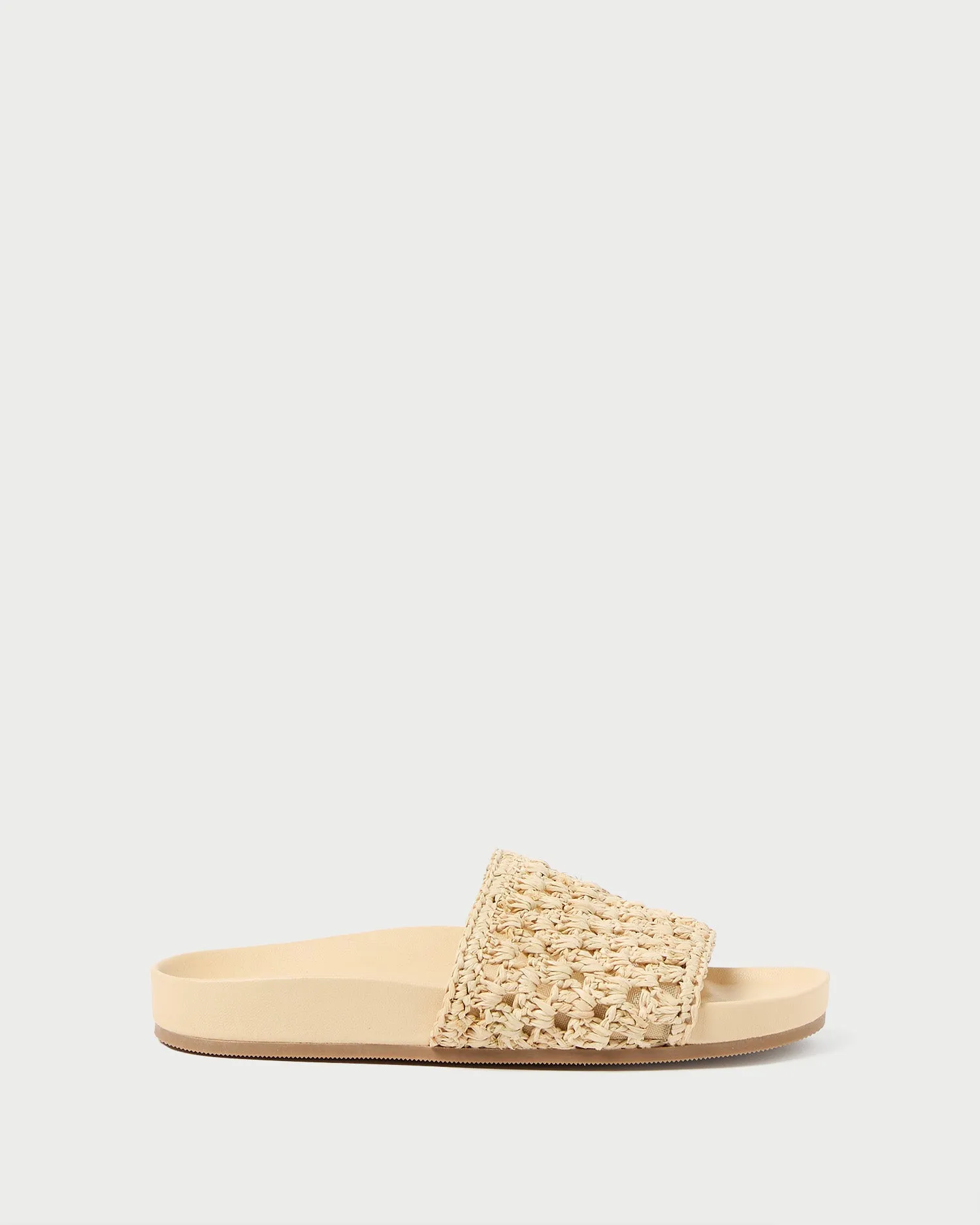 Henri Natural Crochet Straw Sandal