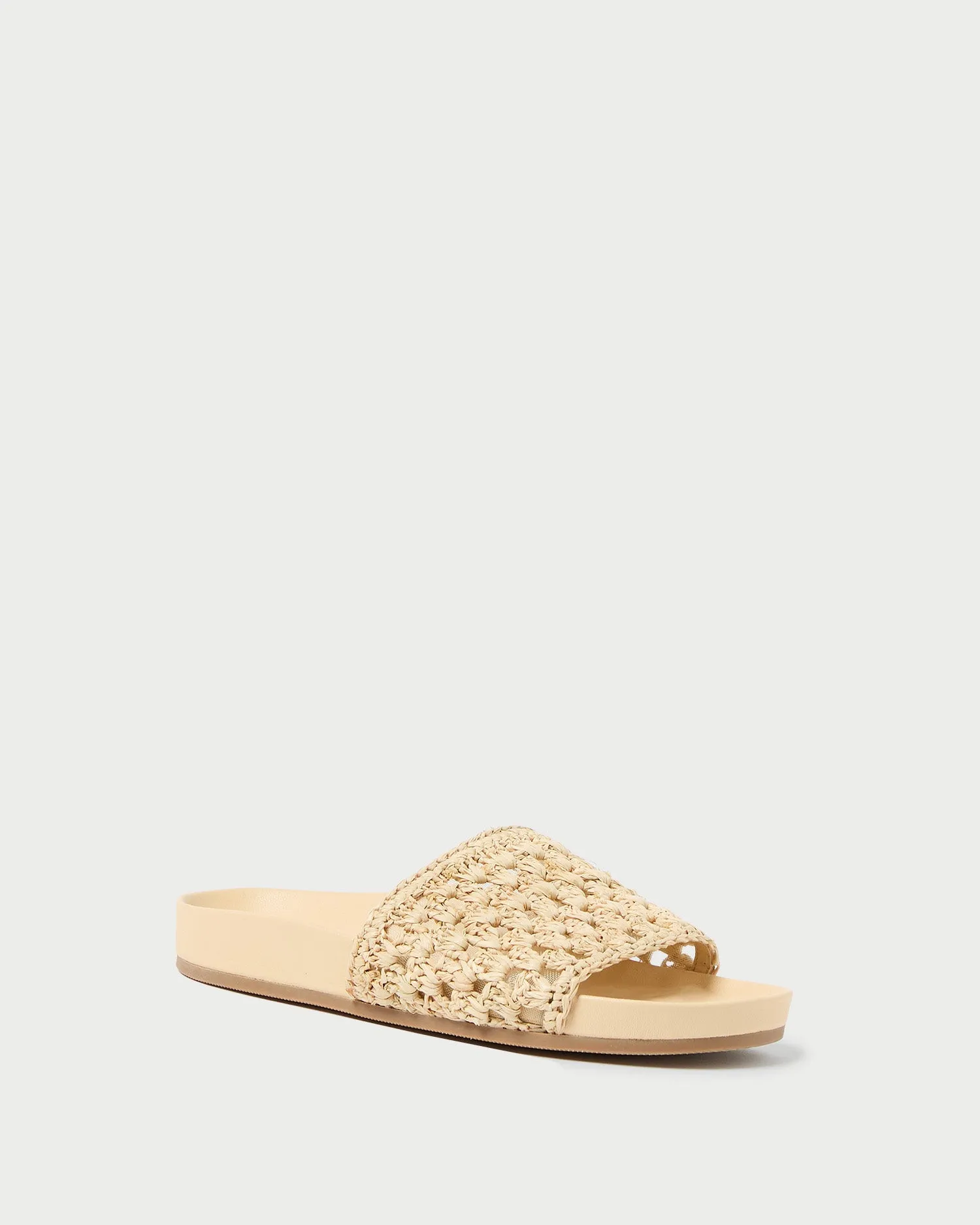 Henri Natural Crochet Straw Sandal
