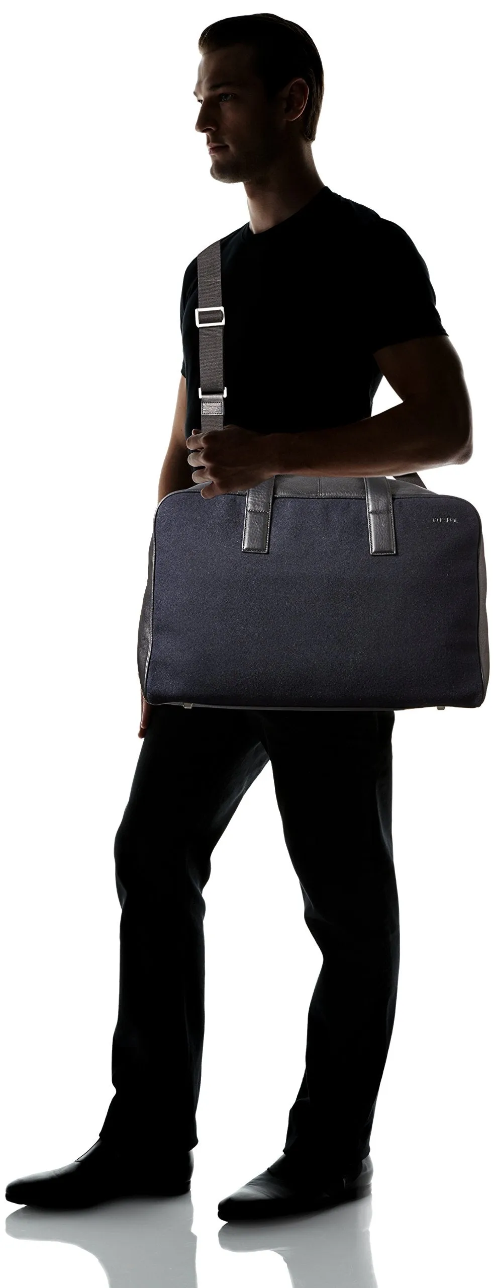 Jack Spade Men's Kahn Wool Leather Overnight Bag