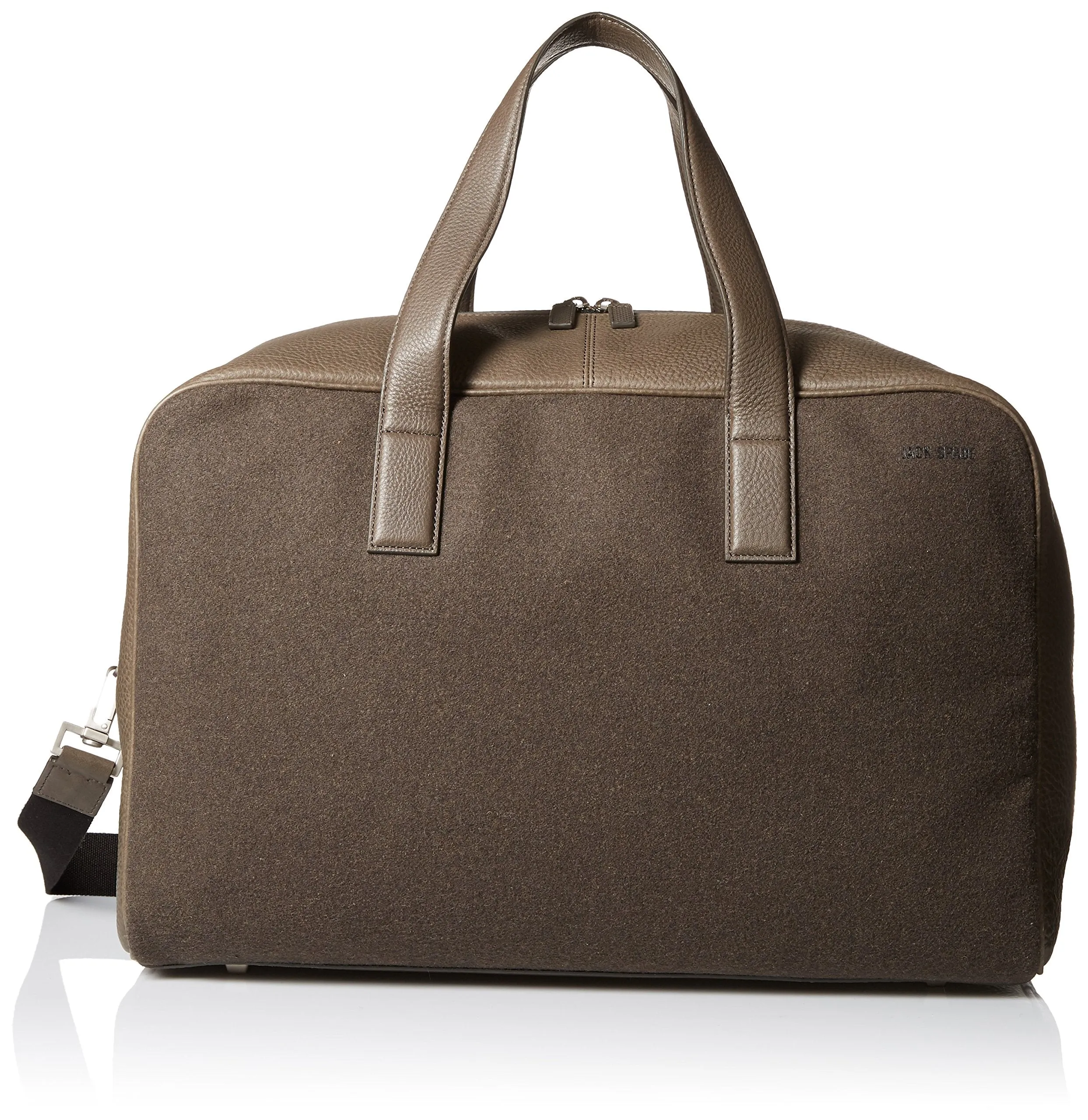 Jack Spade Men's Kahn Wool Leather Overnight Bag