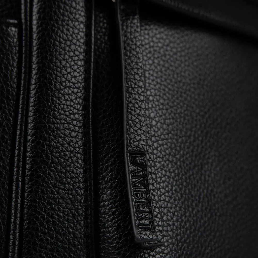 Le Maude - Sac à dos 3-en-1 en cuir vegan noir