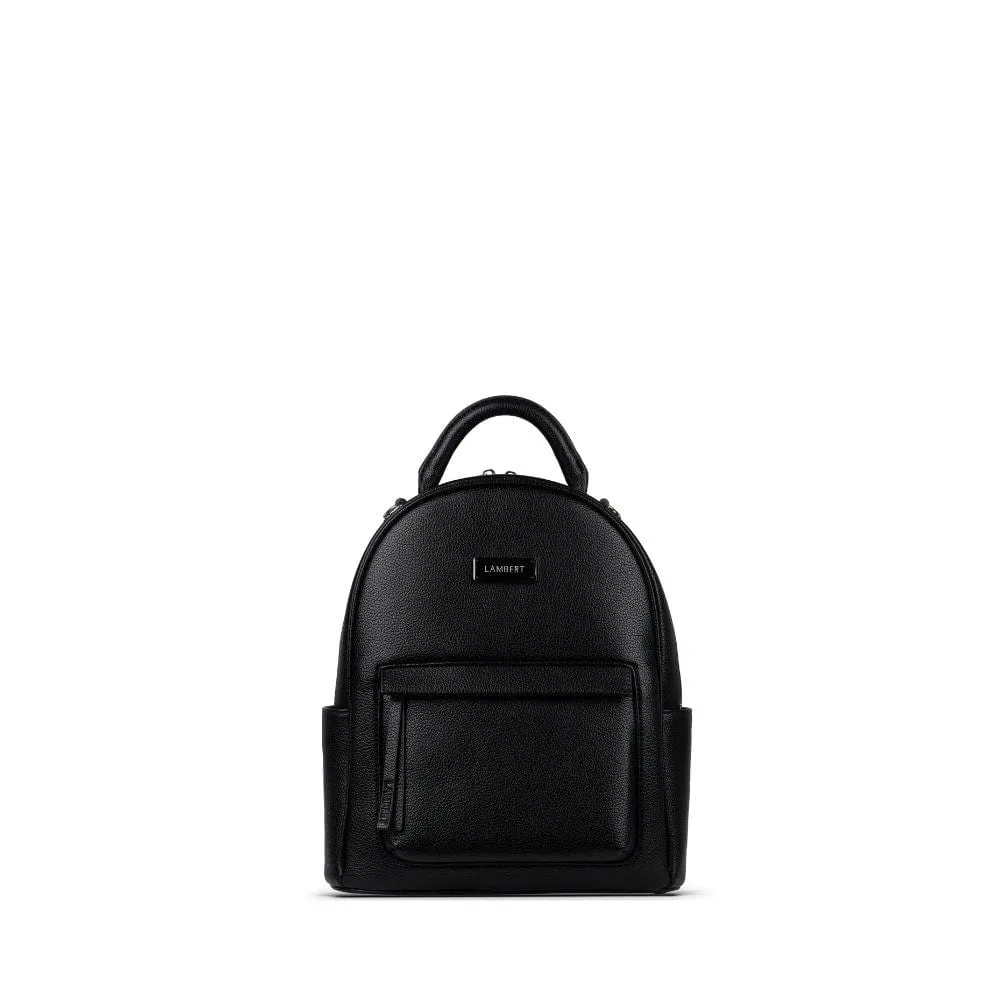 Le Maude - Sac à dos 3-en-1 en cuir vegan noir