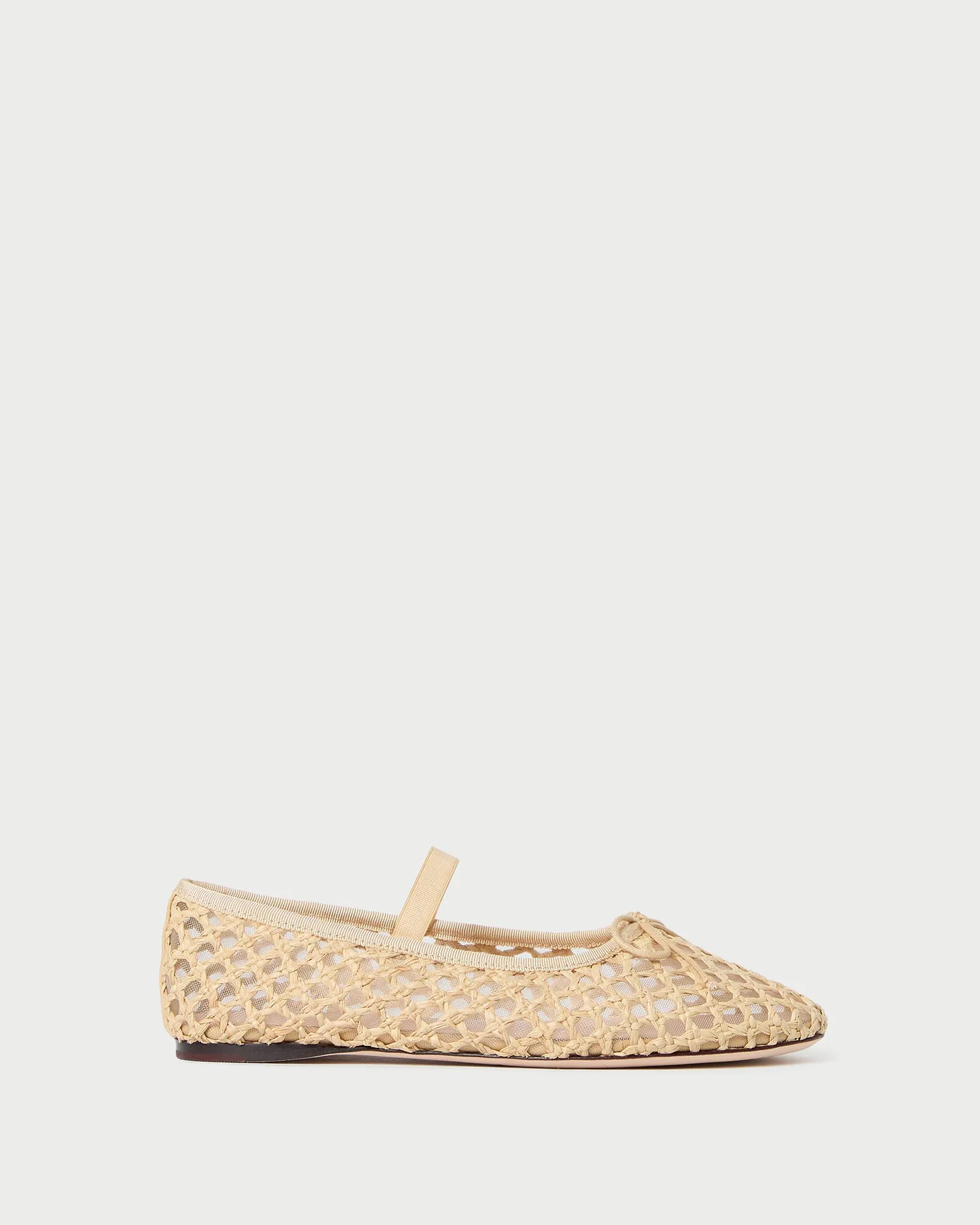 Leonie Natural Crochet Ballet Flat