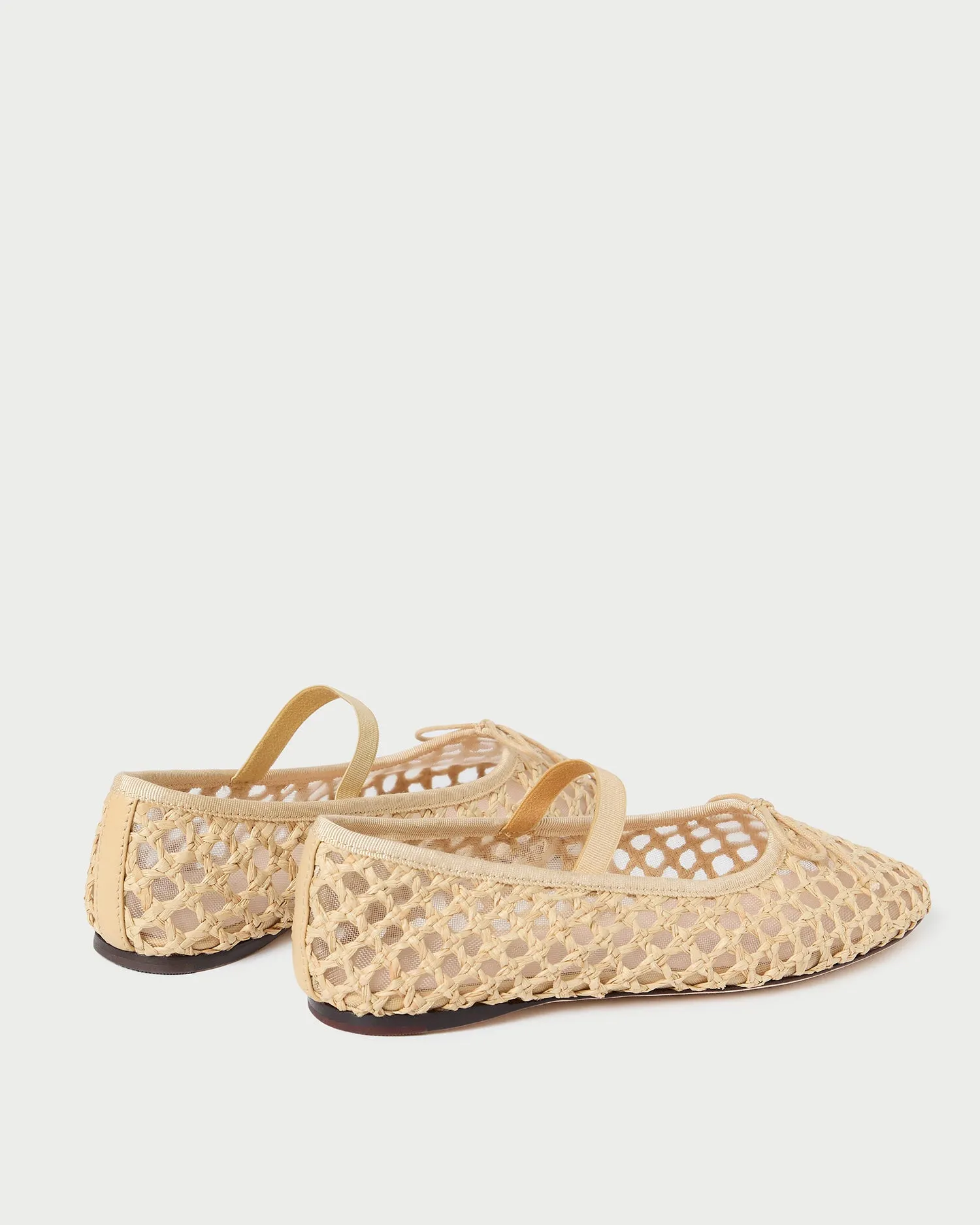 Leonie Natural Crochet Ballet Flat
