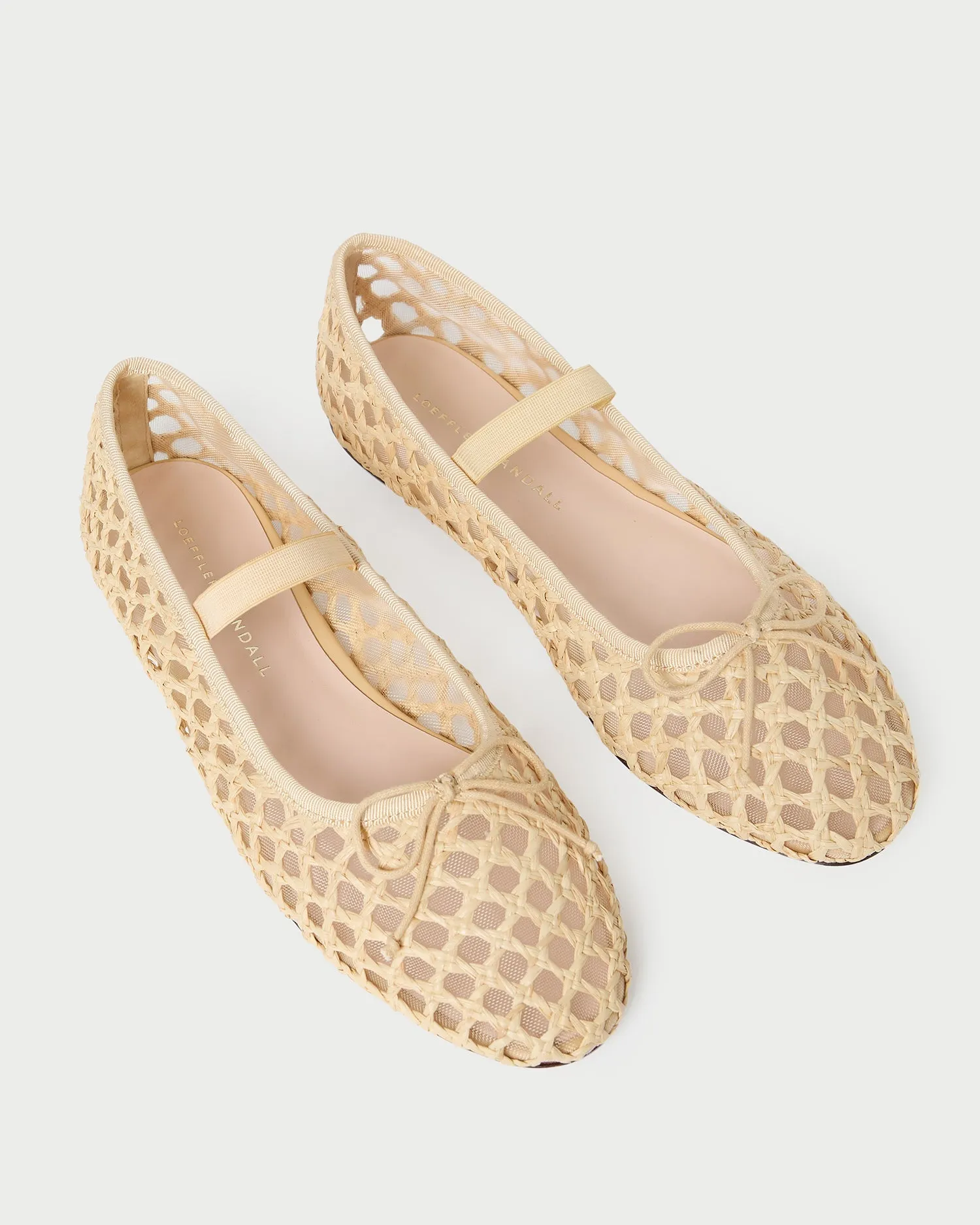 Leonie Natural Crochet Ballet Flat