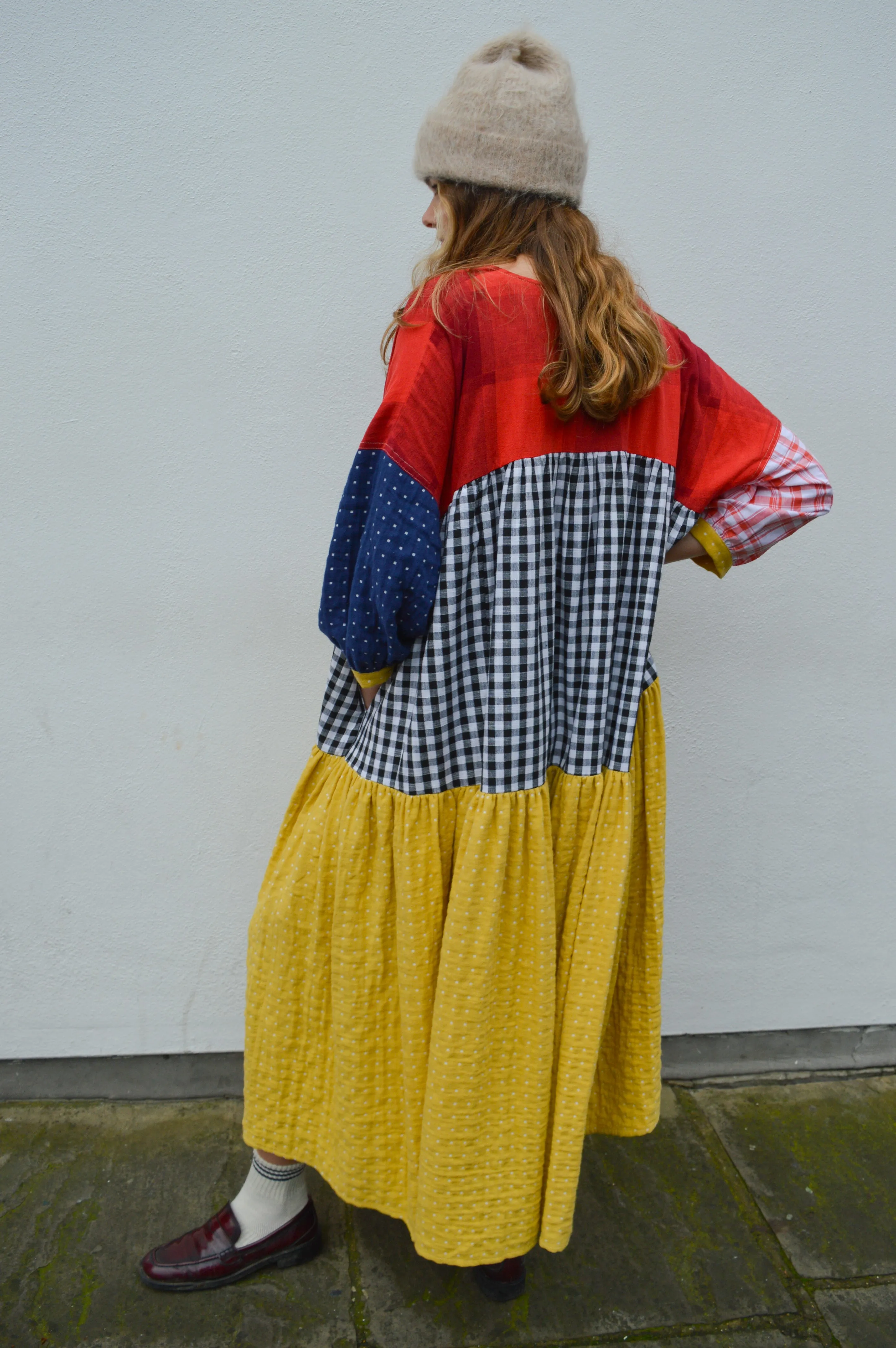 L.F. Markey Ballad Patchwork Check Dress