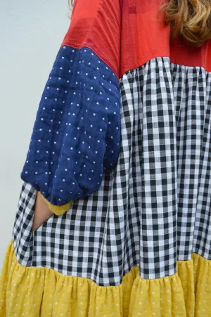 L.F. Markey Ballad Patchwork Check Dress
