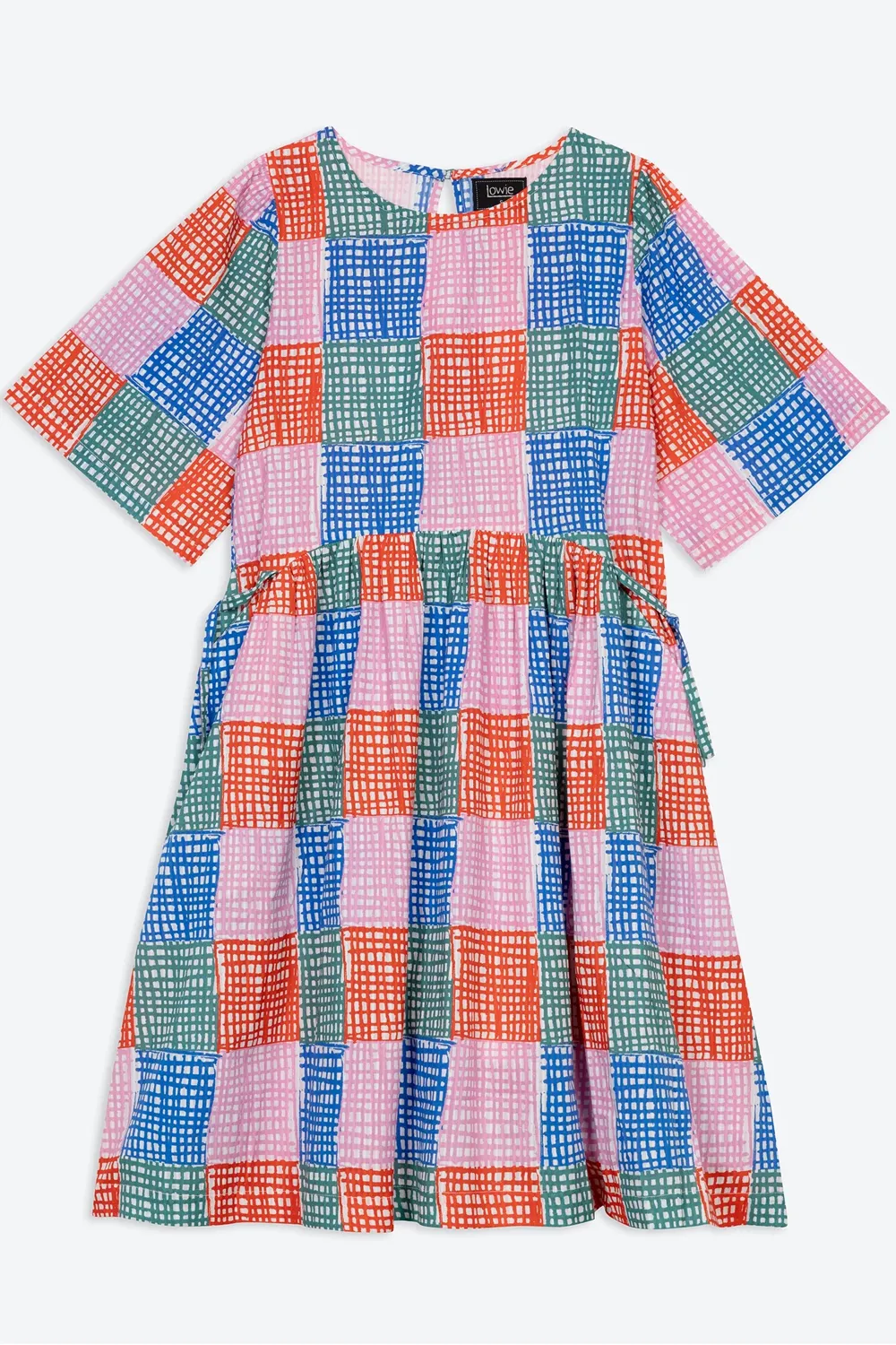 Lowie Grid Check Dress