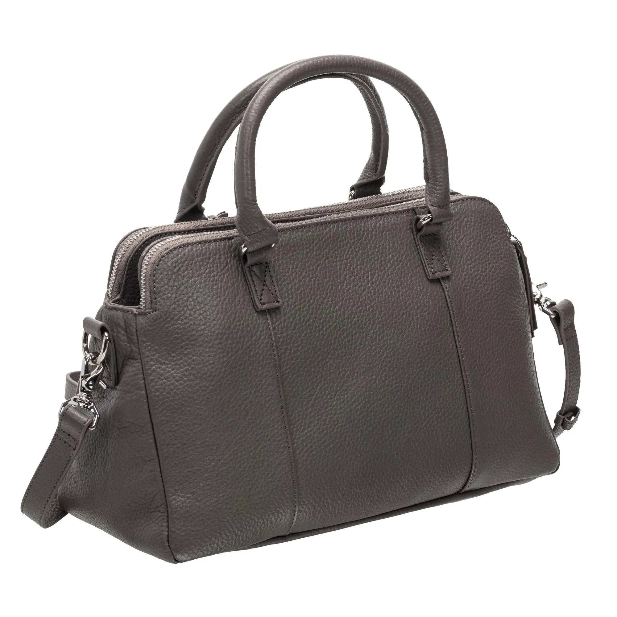 Mancini Pebbled Jennifer Satchel Bag
