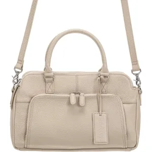 Mancini Pebbled Jennifer Satchel Bag