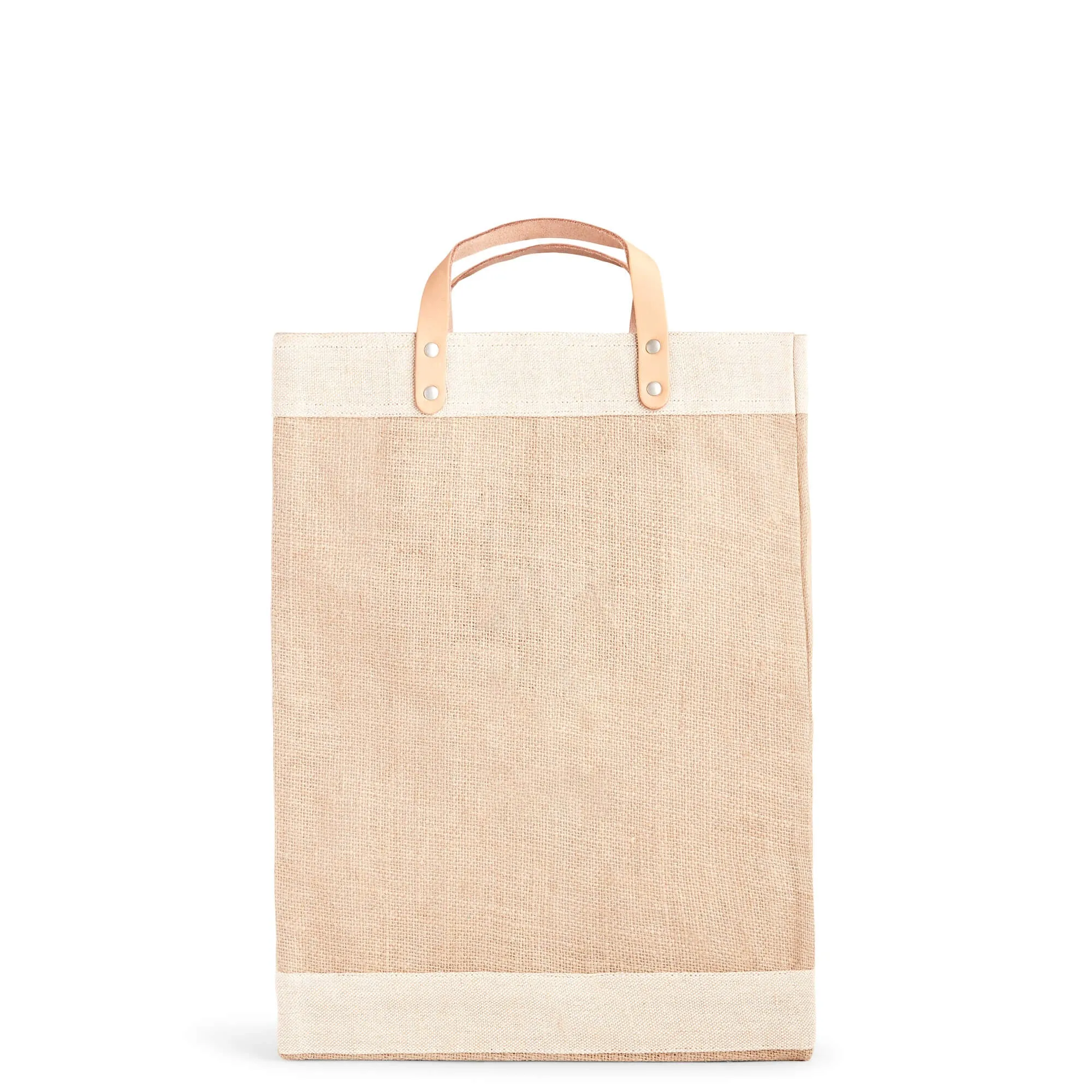 Market Bag in Natural Gold Foil